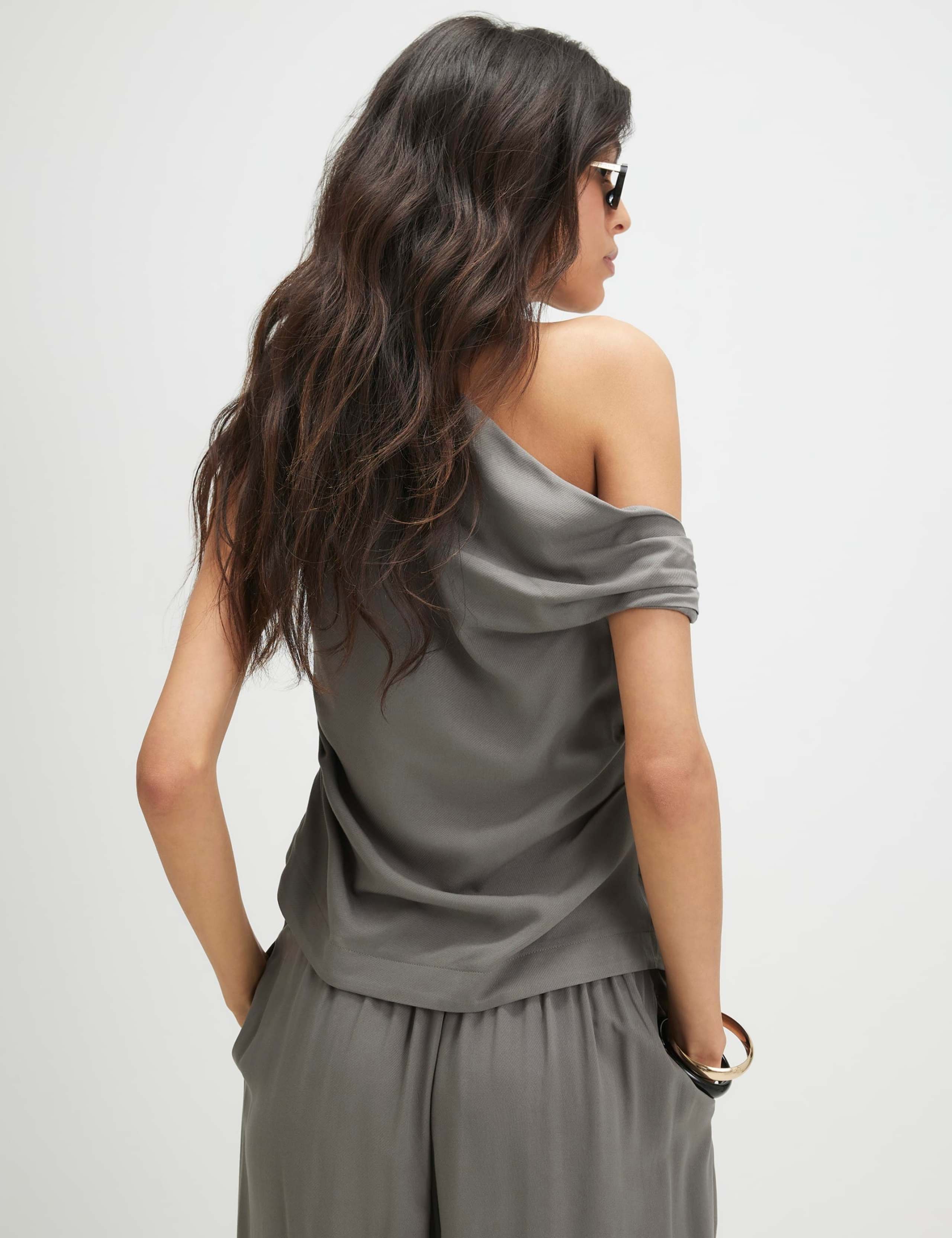 Asymmetric Off The Shoulder Blouse 5 of 5
