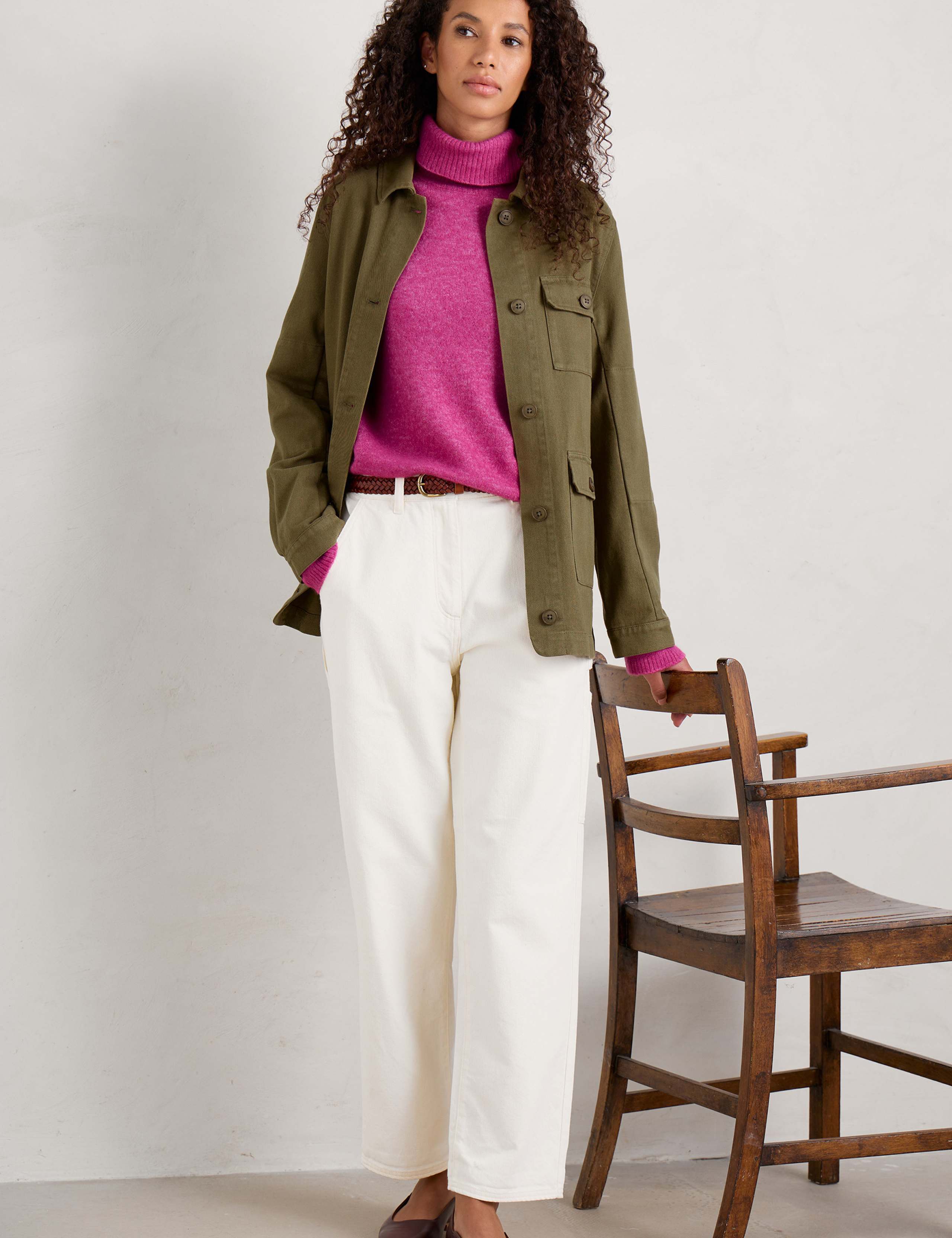 Wool Rich Roll Neck Jumper 1 of 5