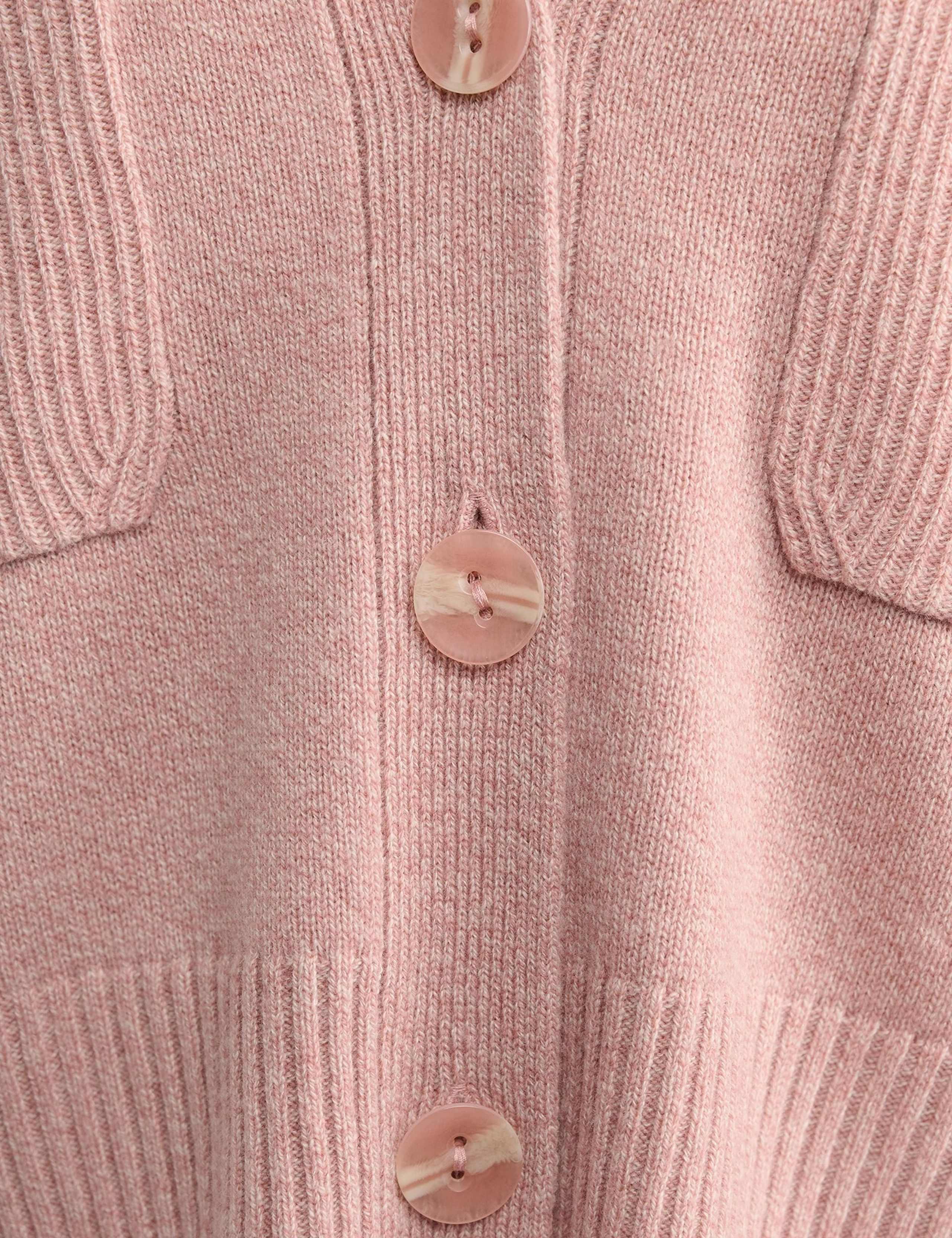 Wool V-Neck Cardigan With Cashmere 4 of 4