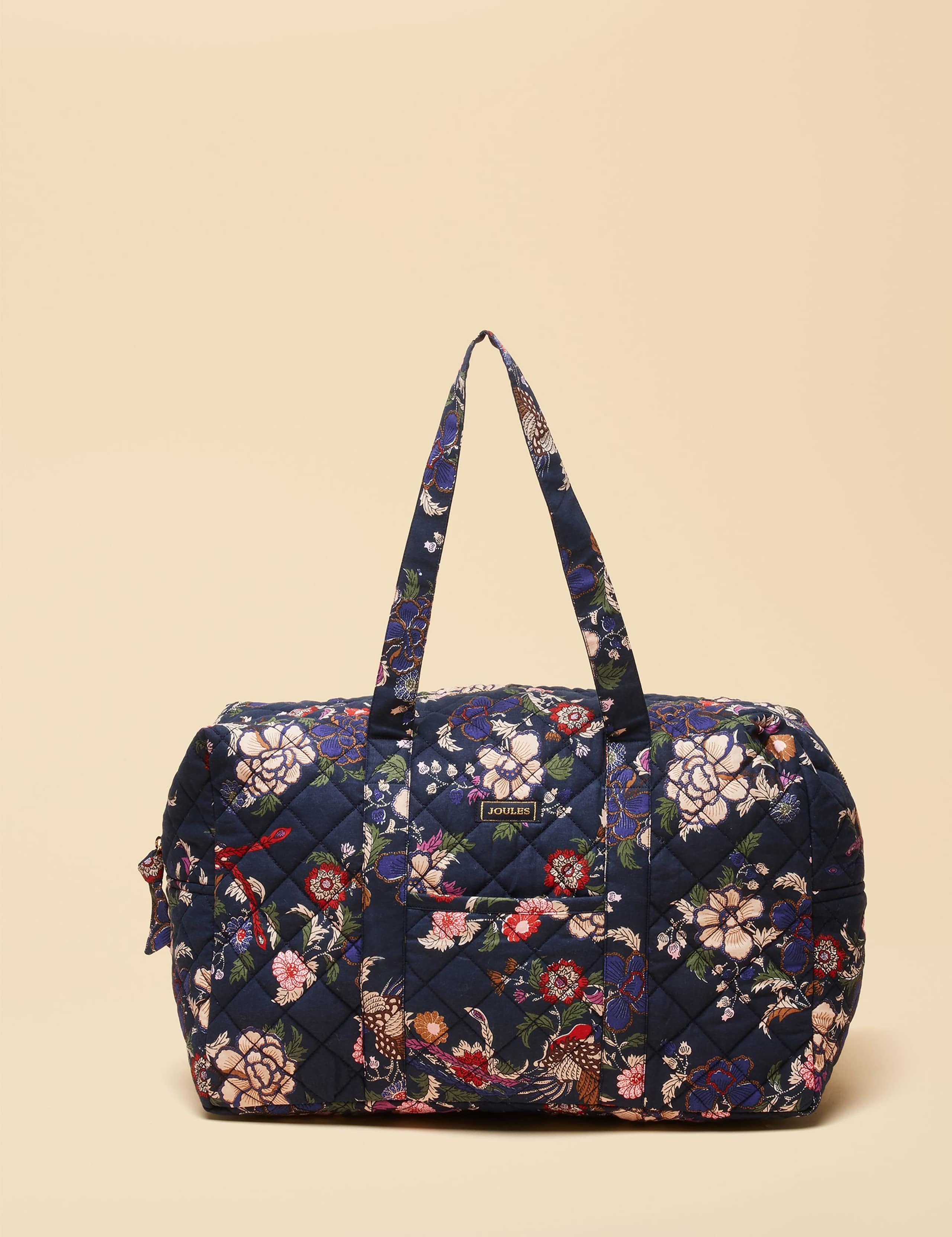 Pure Cotton Floral Quilted Weekend Bag 8 of 9