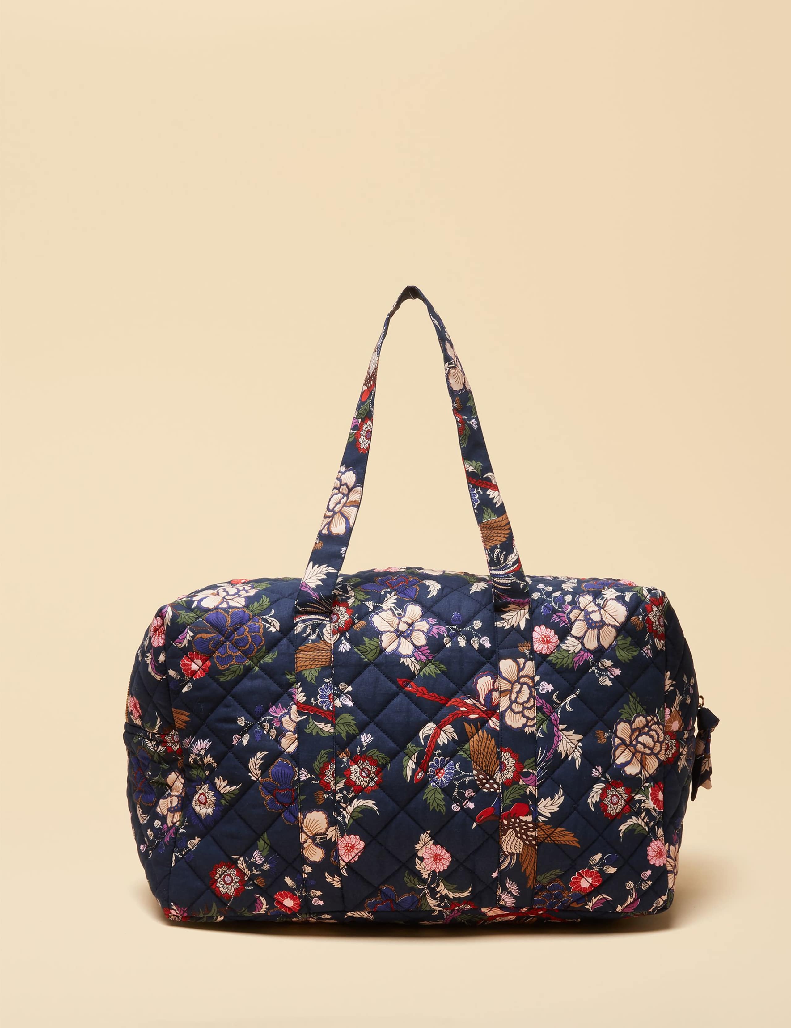 Pure Cotton Floral Quilted Weekend Bag 2 of 9