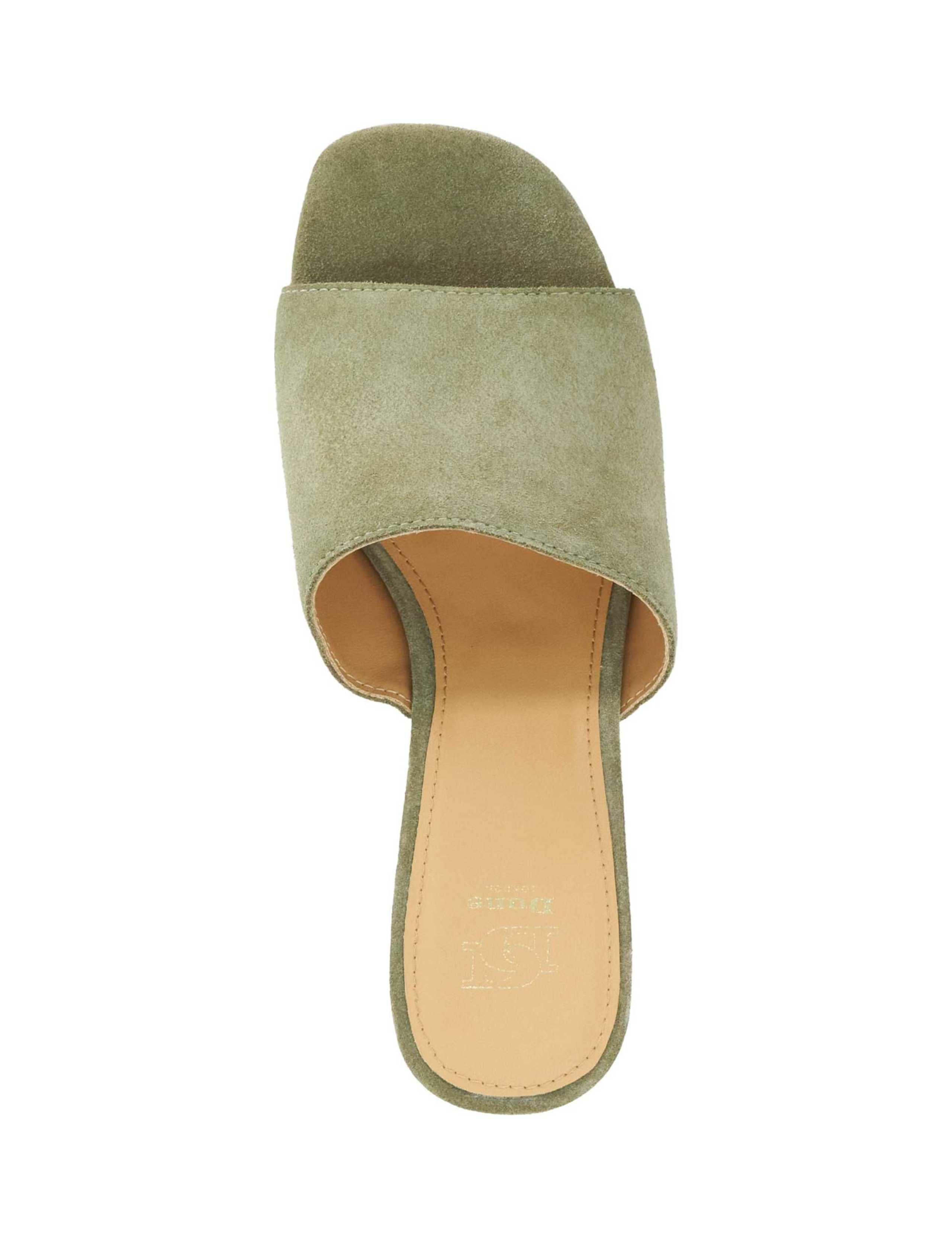 Suede Wedge Open Toe Mules 2 of 5