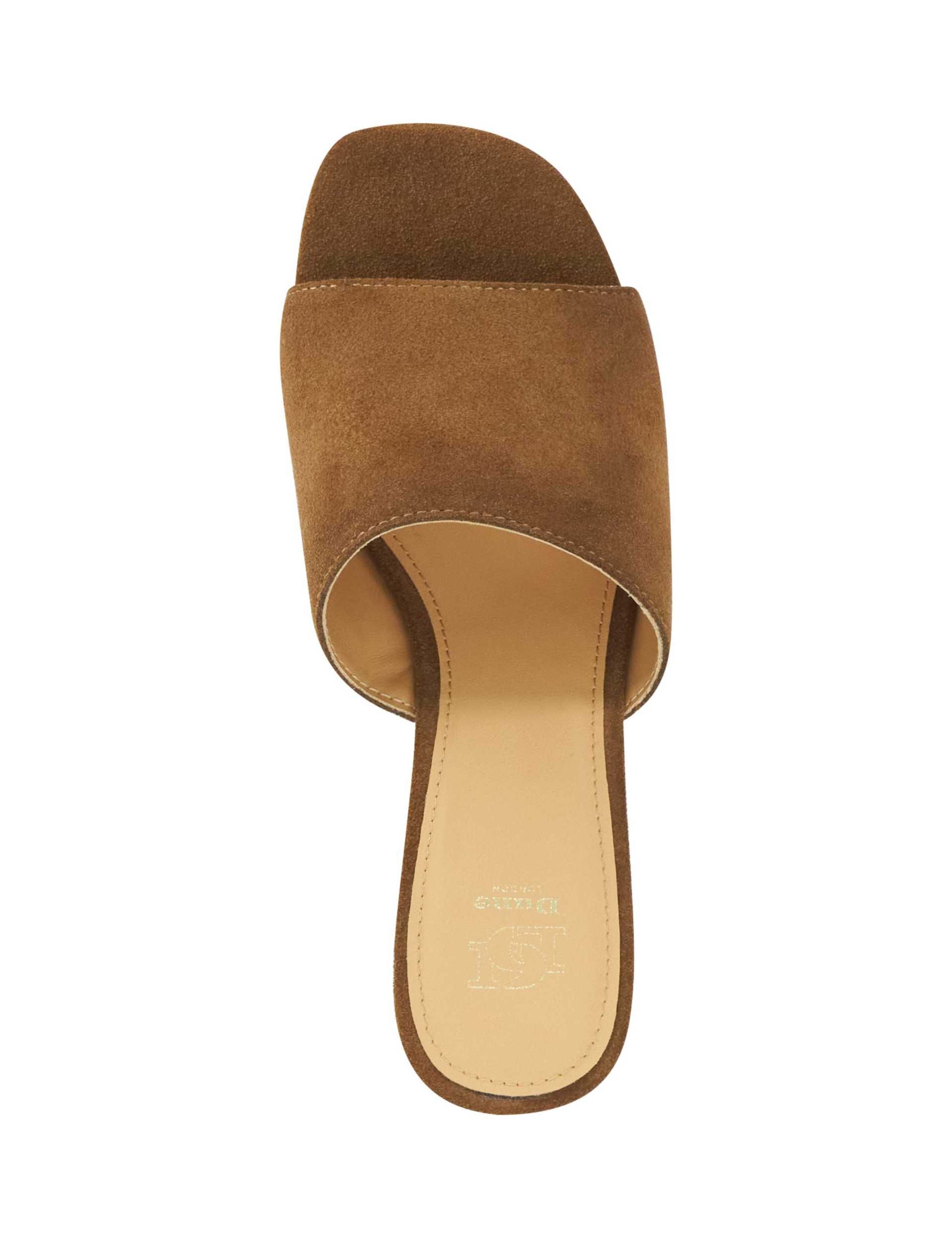 Suede Wedge Open Toe Mules 2 of 5