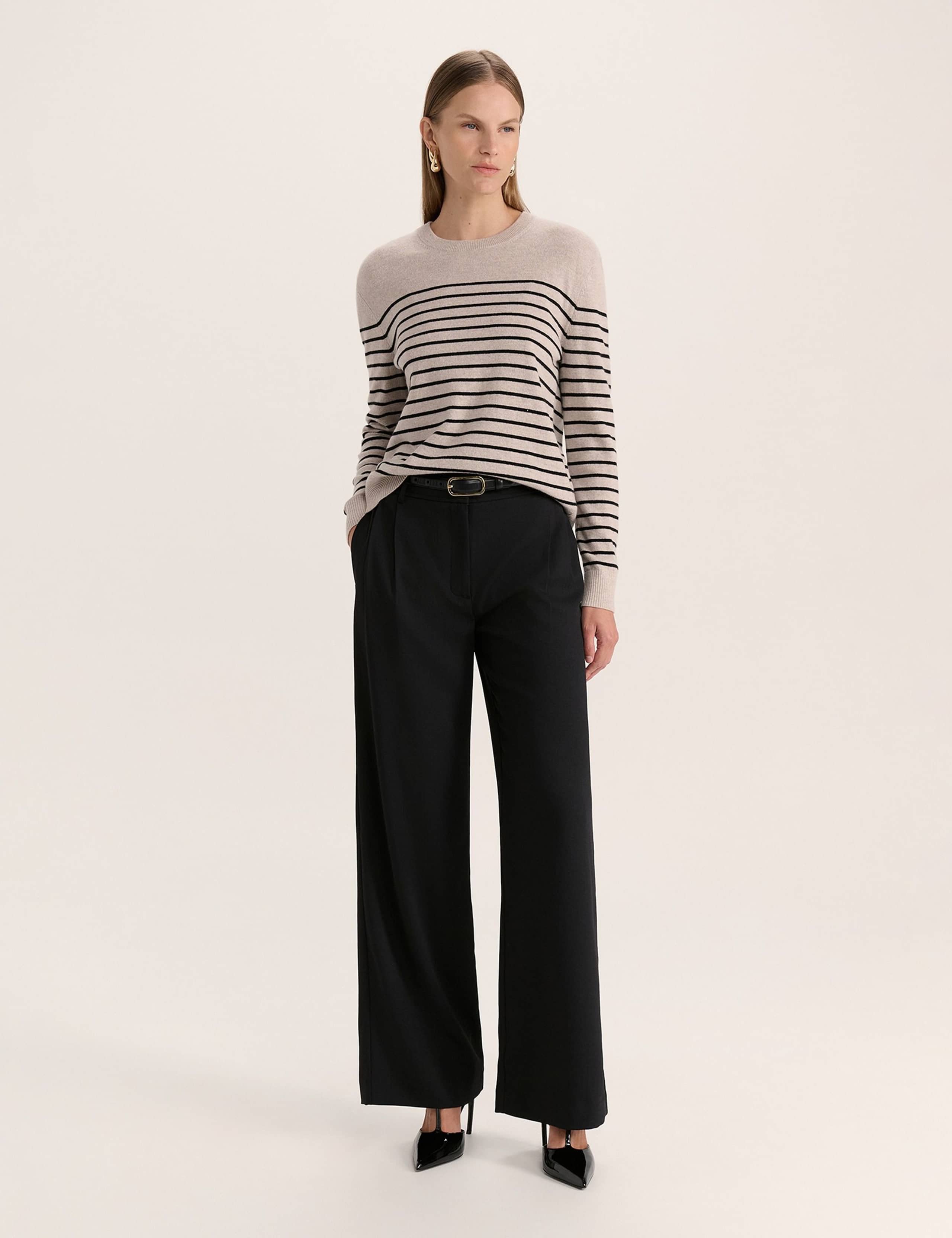 Wool Rich Striped Jumper with Cashmere 2 of 5