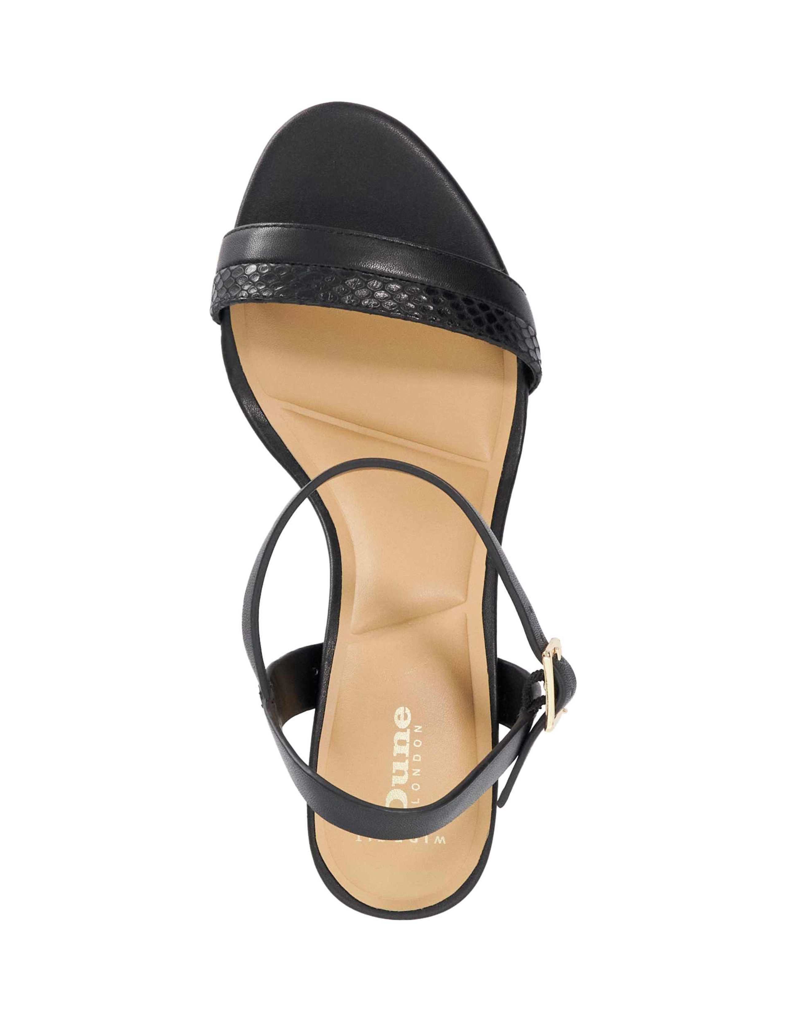 Wide Fit Leather Block Heel Sandals 2 of 5