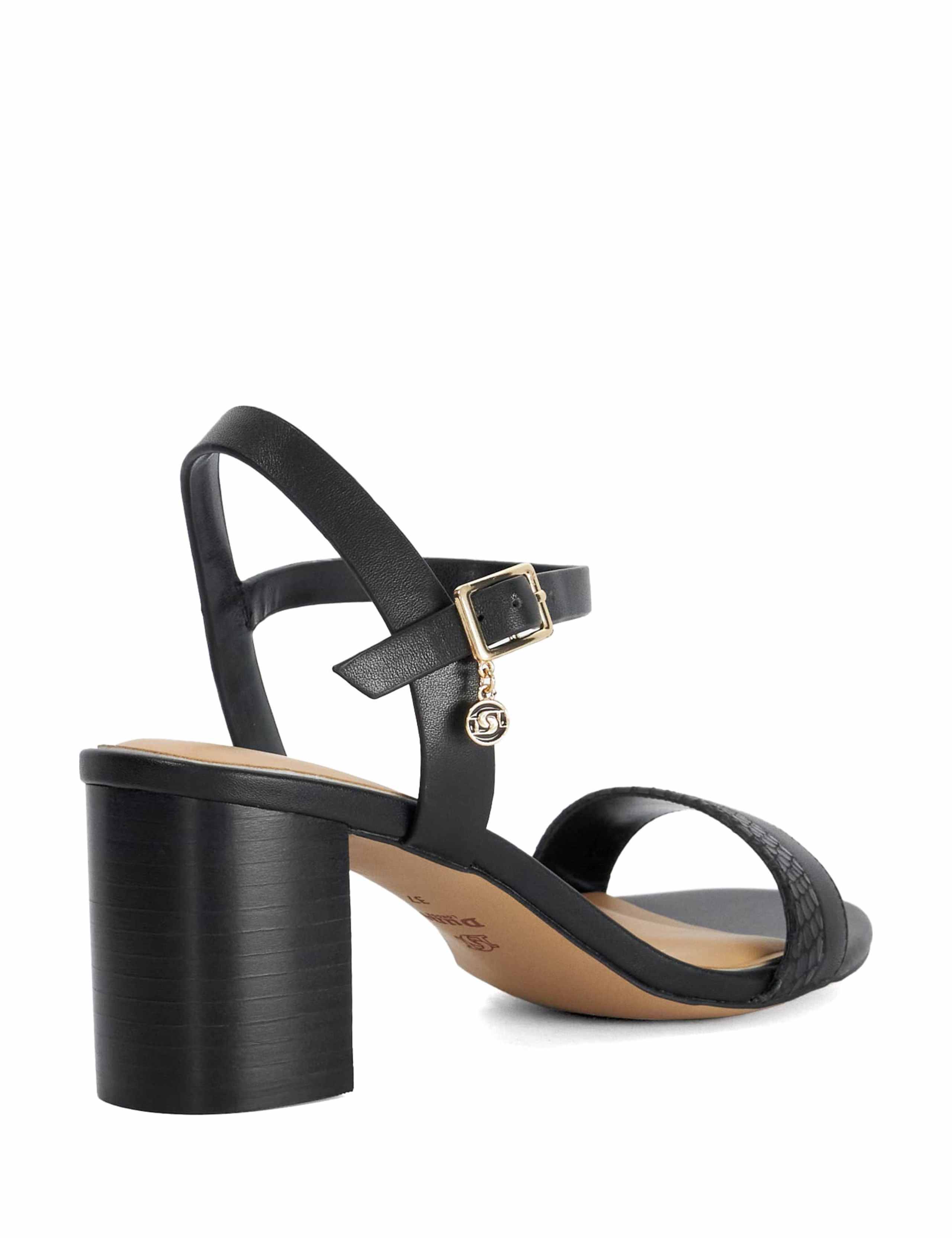 Wide Fit Leather Block Heel Sandals 4 of 5