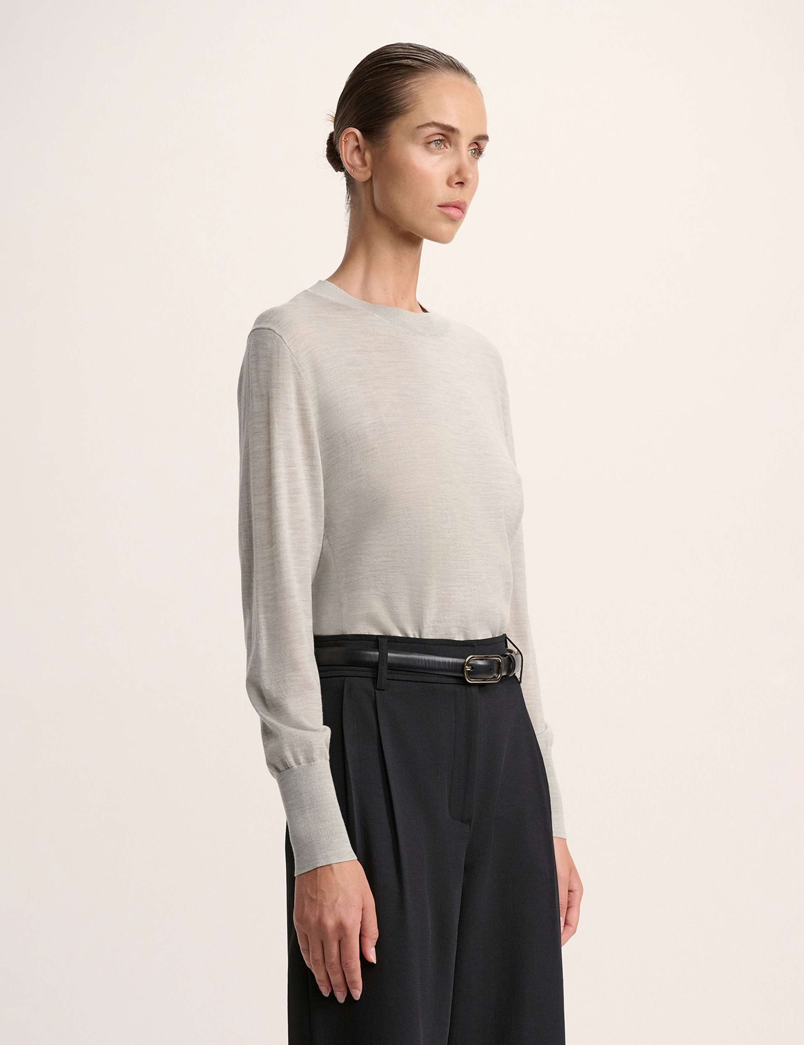 Pure Merino Wool Crew Neck Jumper 4 of 5