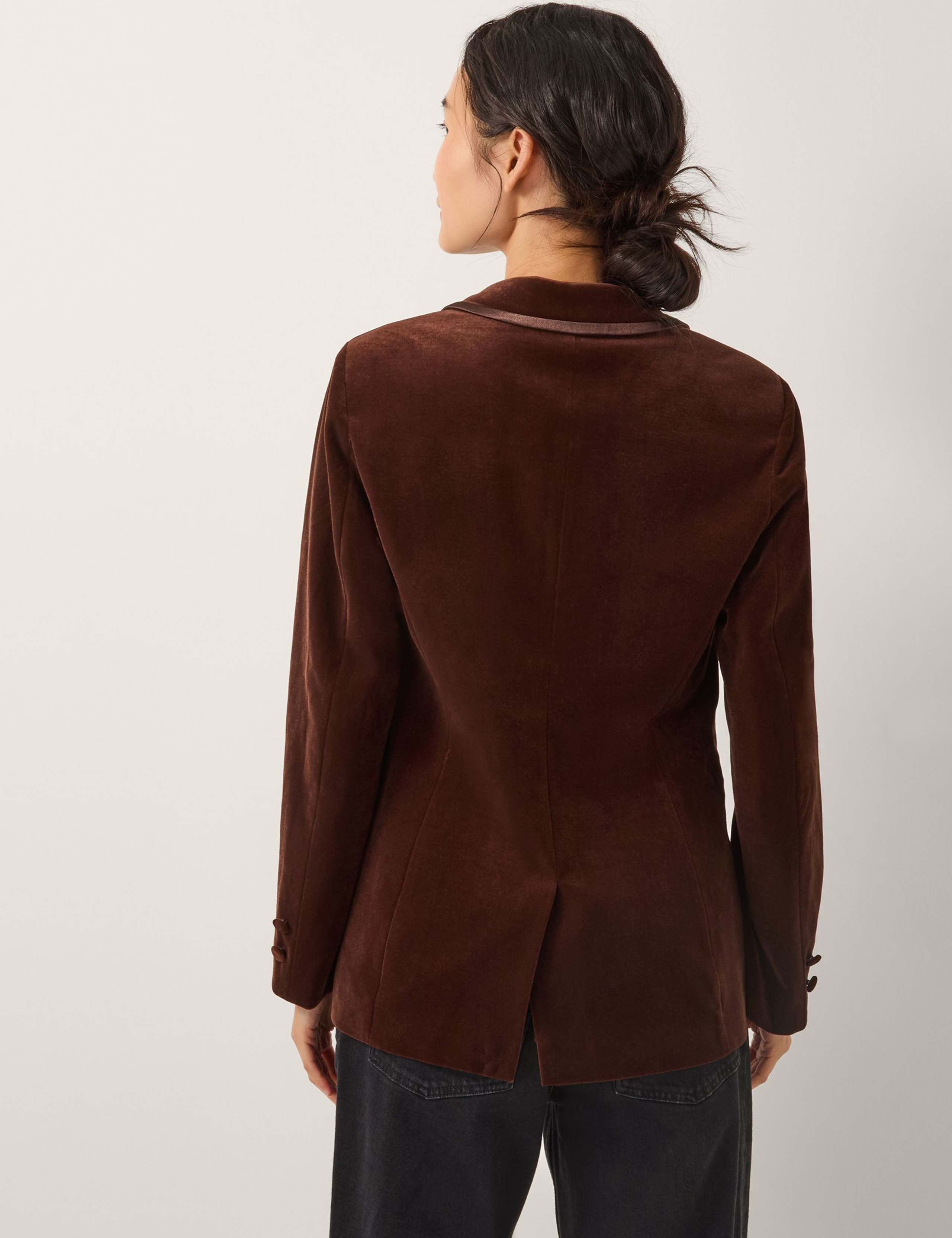 Velvet Single Breasted Blazer 2 of 4