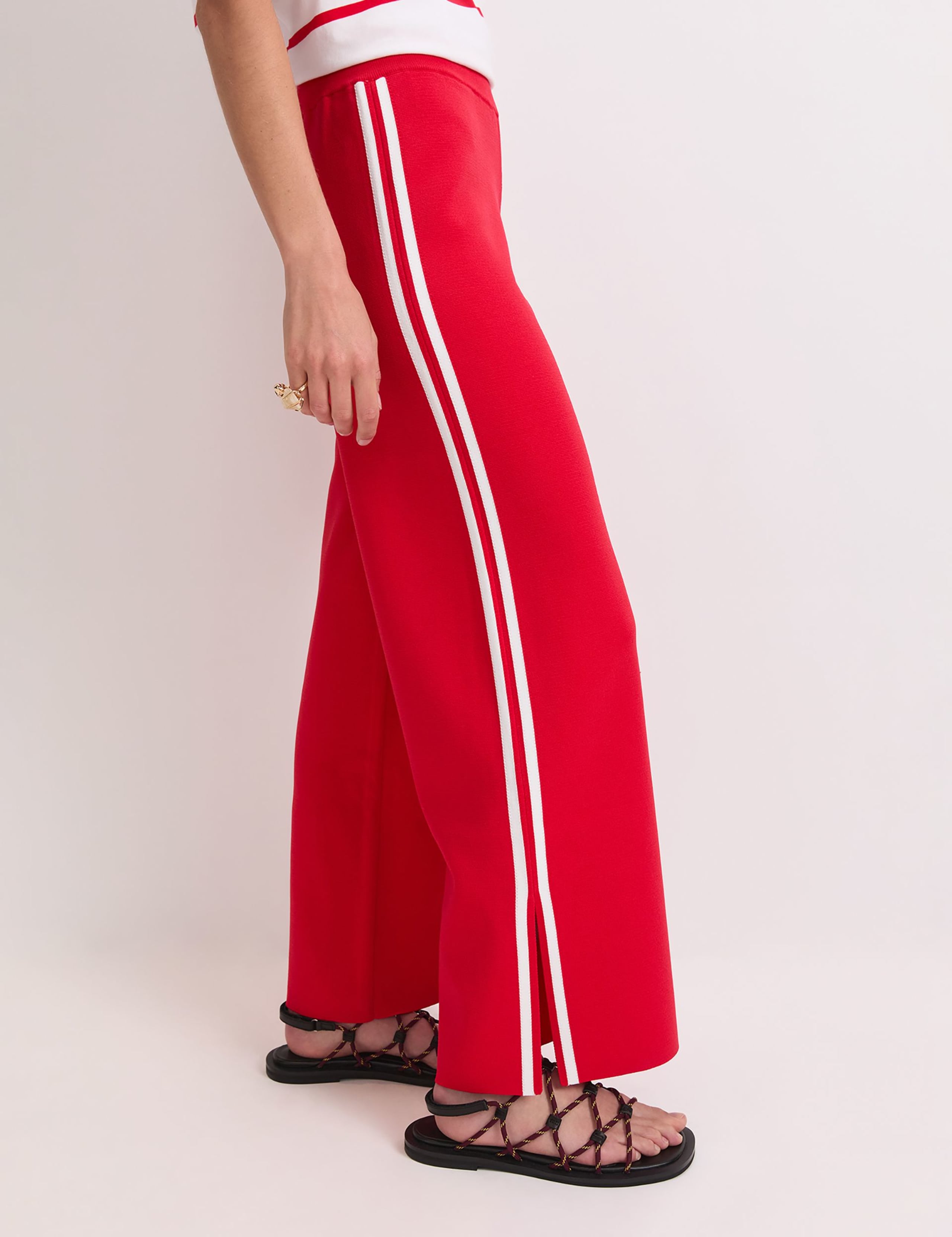 Knitted Side Stripe Joggers 2 of 5