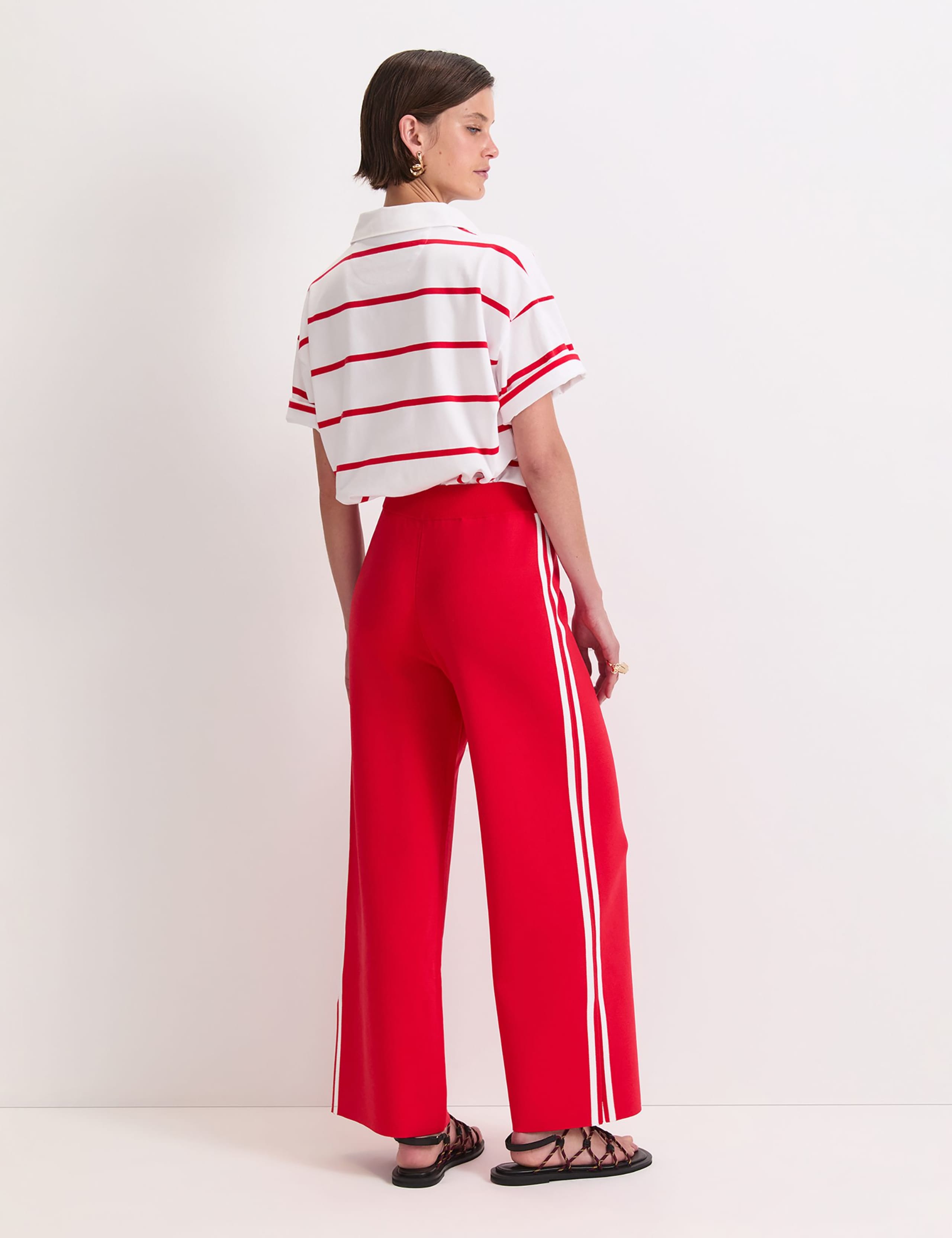 Knitted Side Stripe Joggers 3 of 5