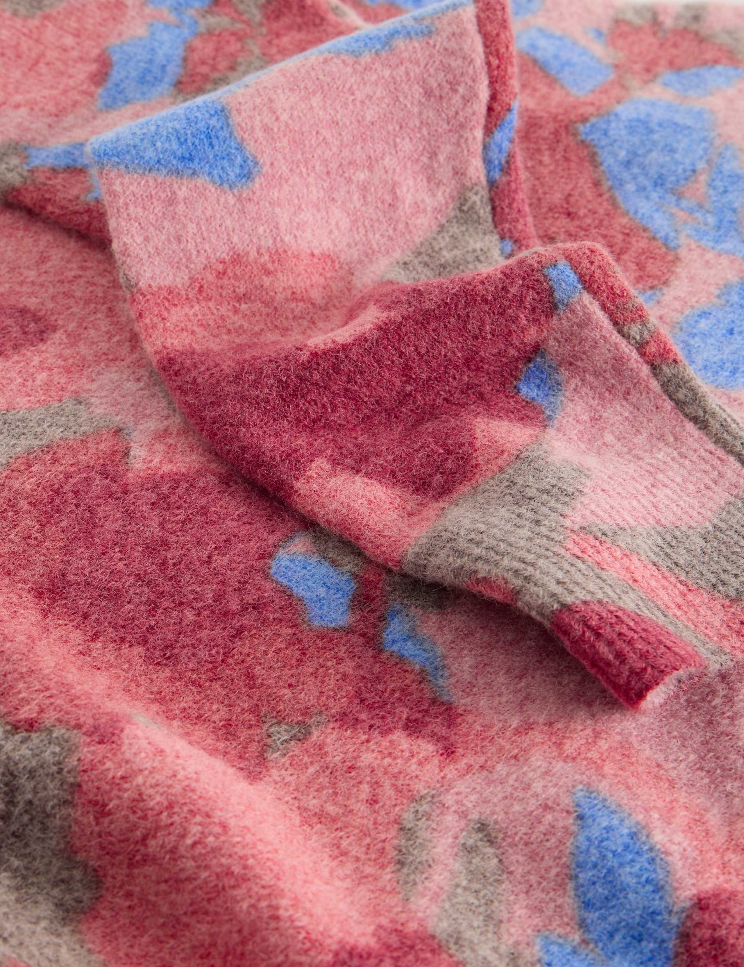 Wool Blend Printed Crew Neck Jumper 6 of 7