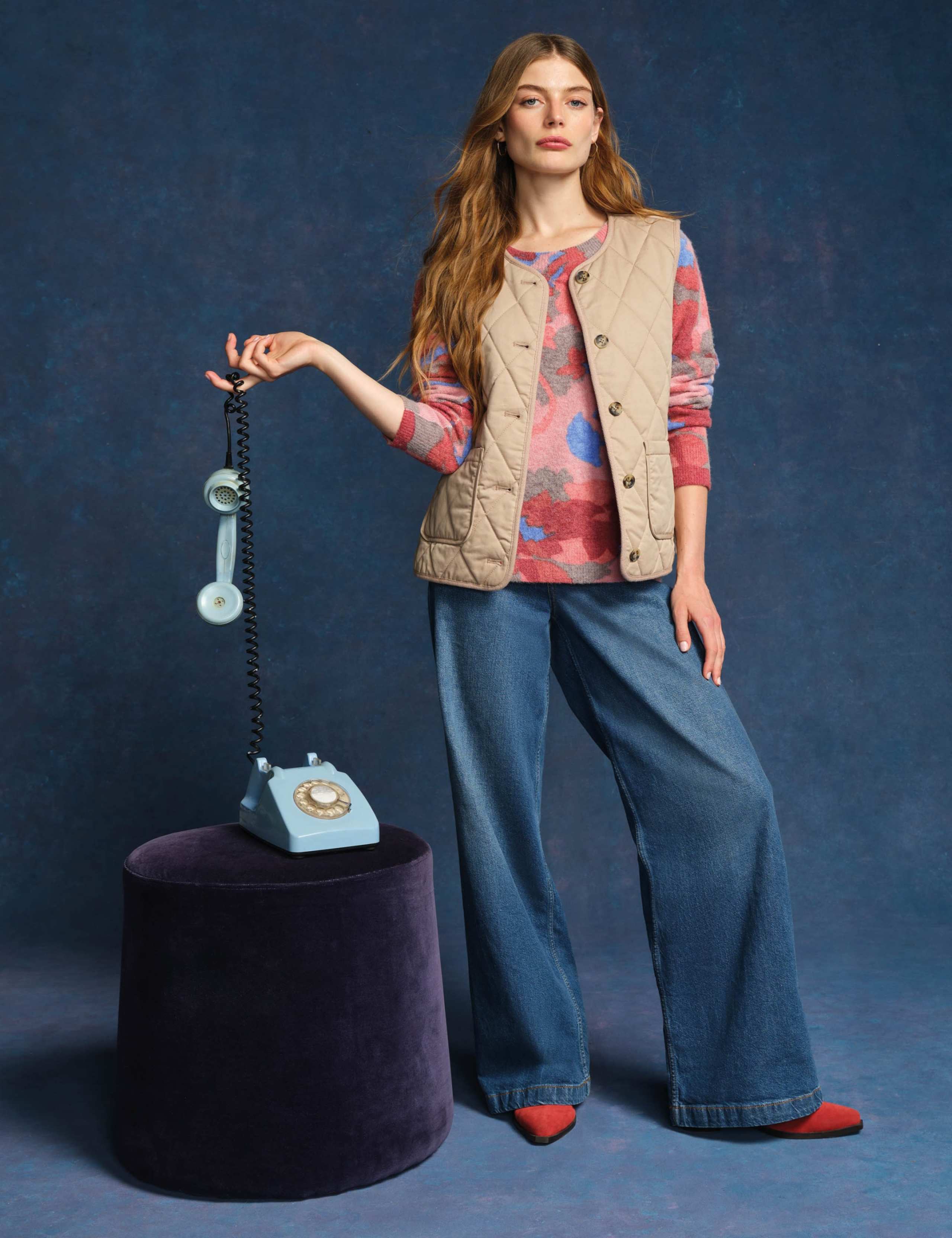 Wool Blend Printed Crew Neck Jumper 7 of 7