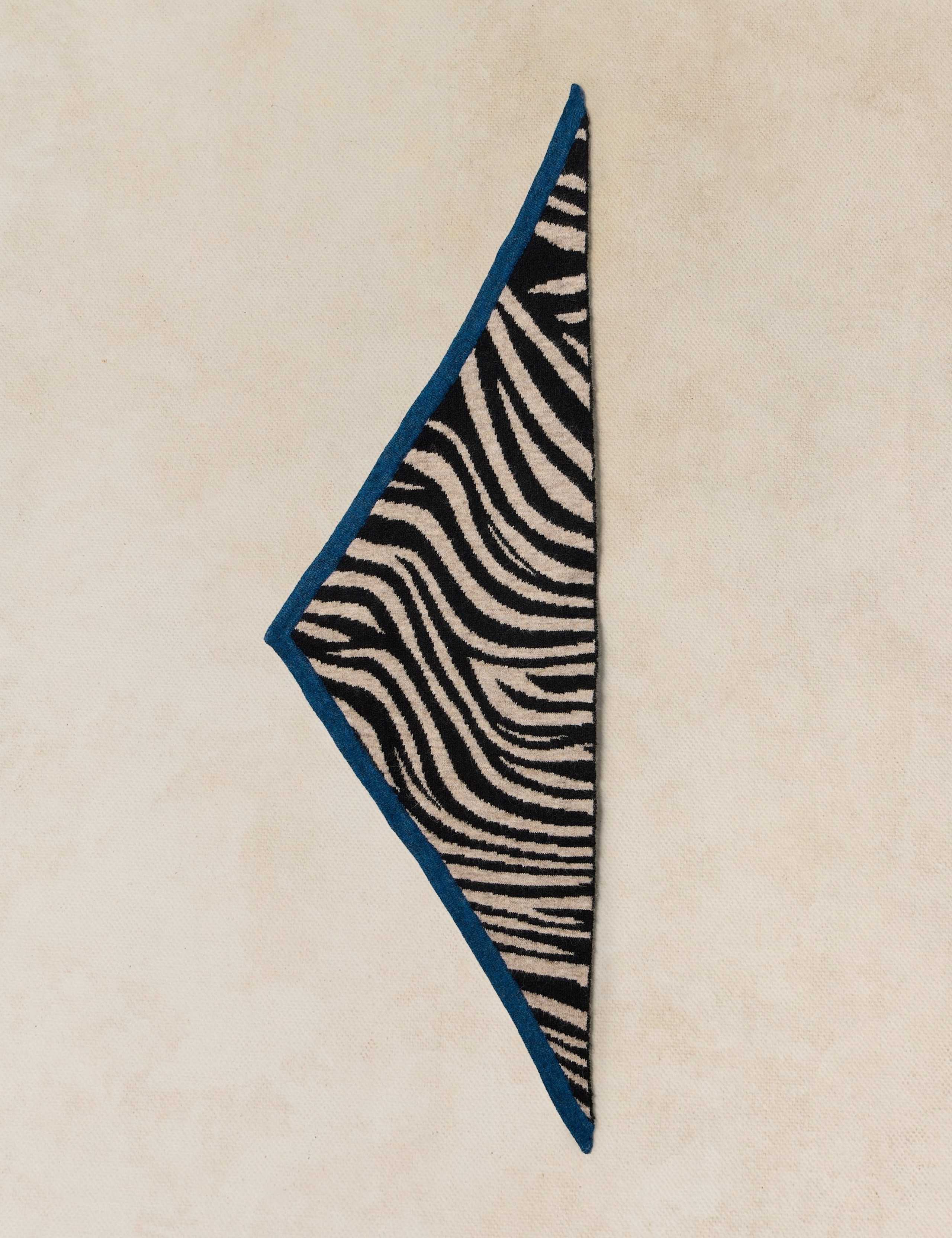 Jacquard Animal Print Triangle Scarf 3 of 4