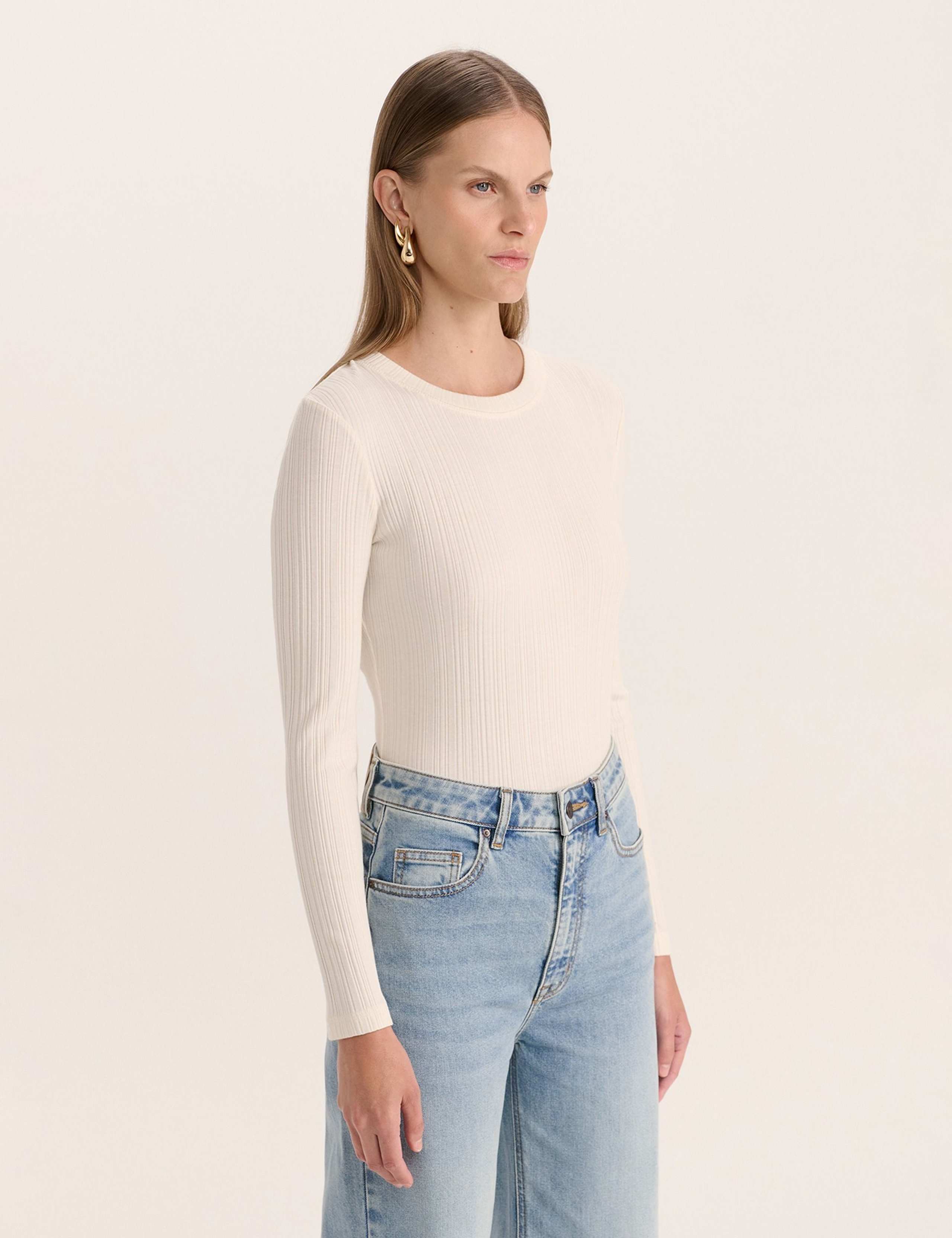 Cotton Modal Blend Textured Top 3 of 5