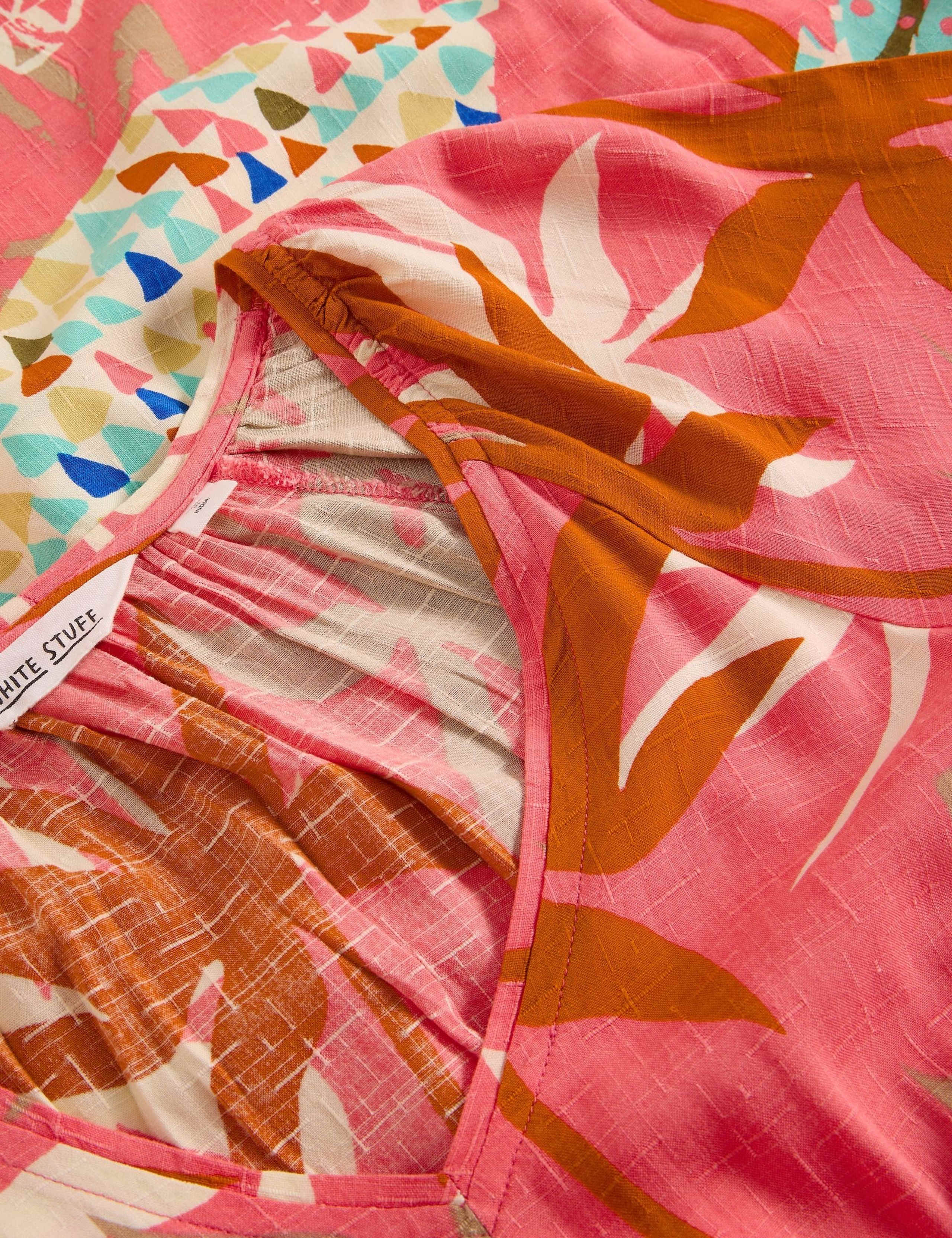 V-Neck Printed Midi Dress 5 of 6