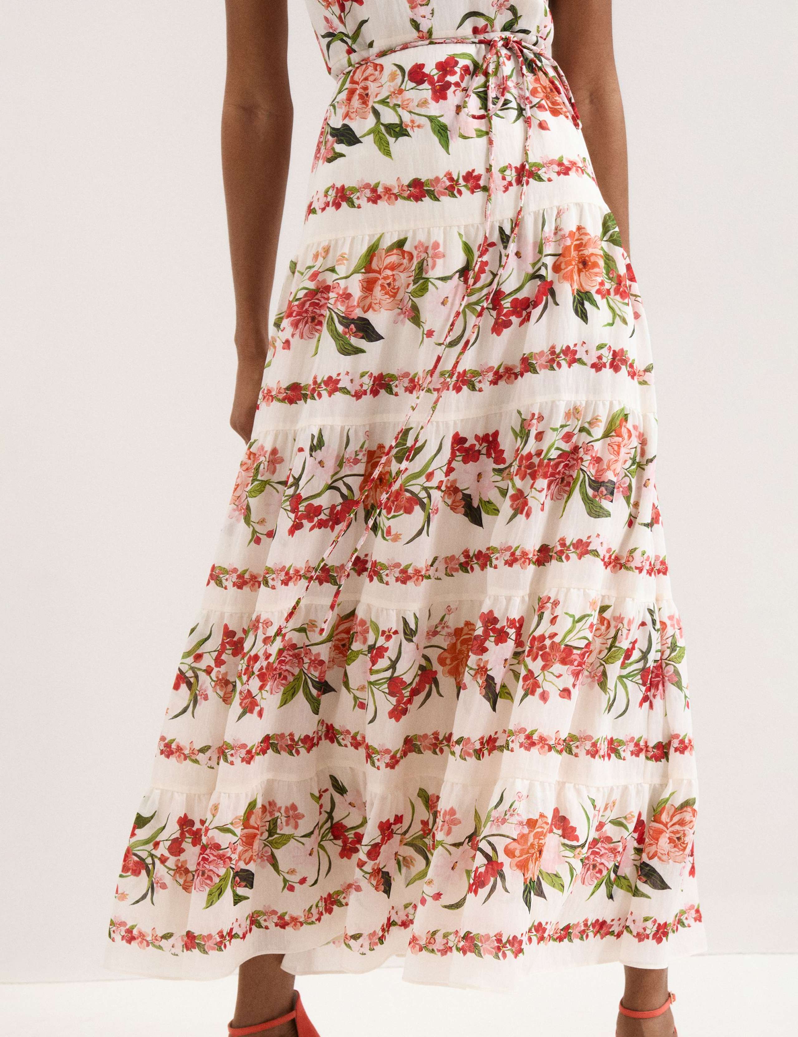 Lyocell Rich Floral Halter Neck Maxi Dress 6 of 6