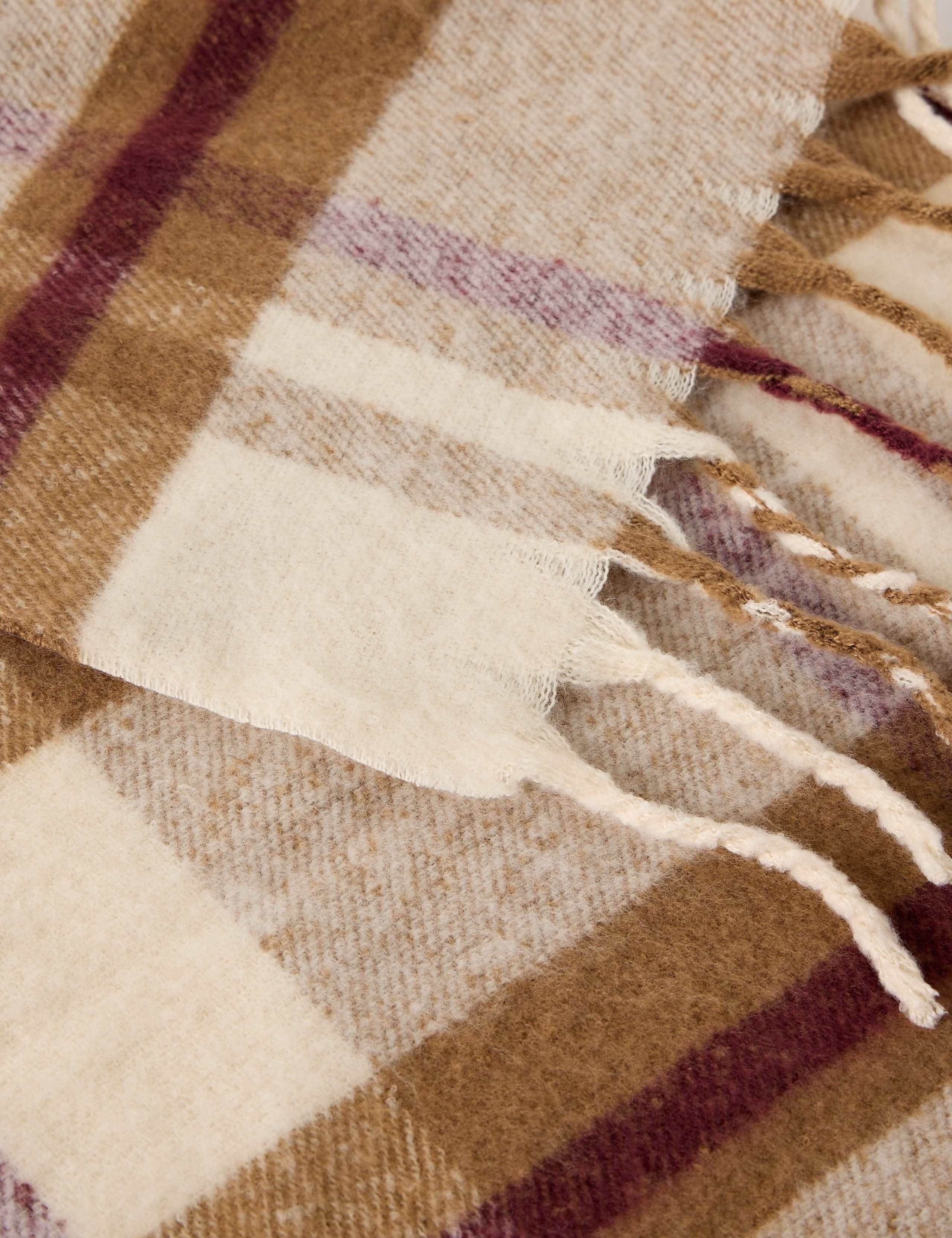 Shelley Brushed Checked Scarf 3 of 3