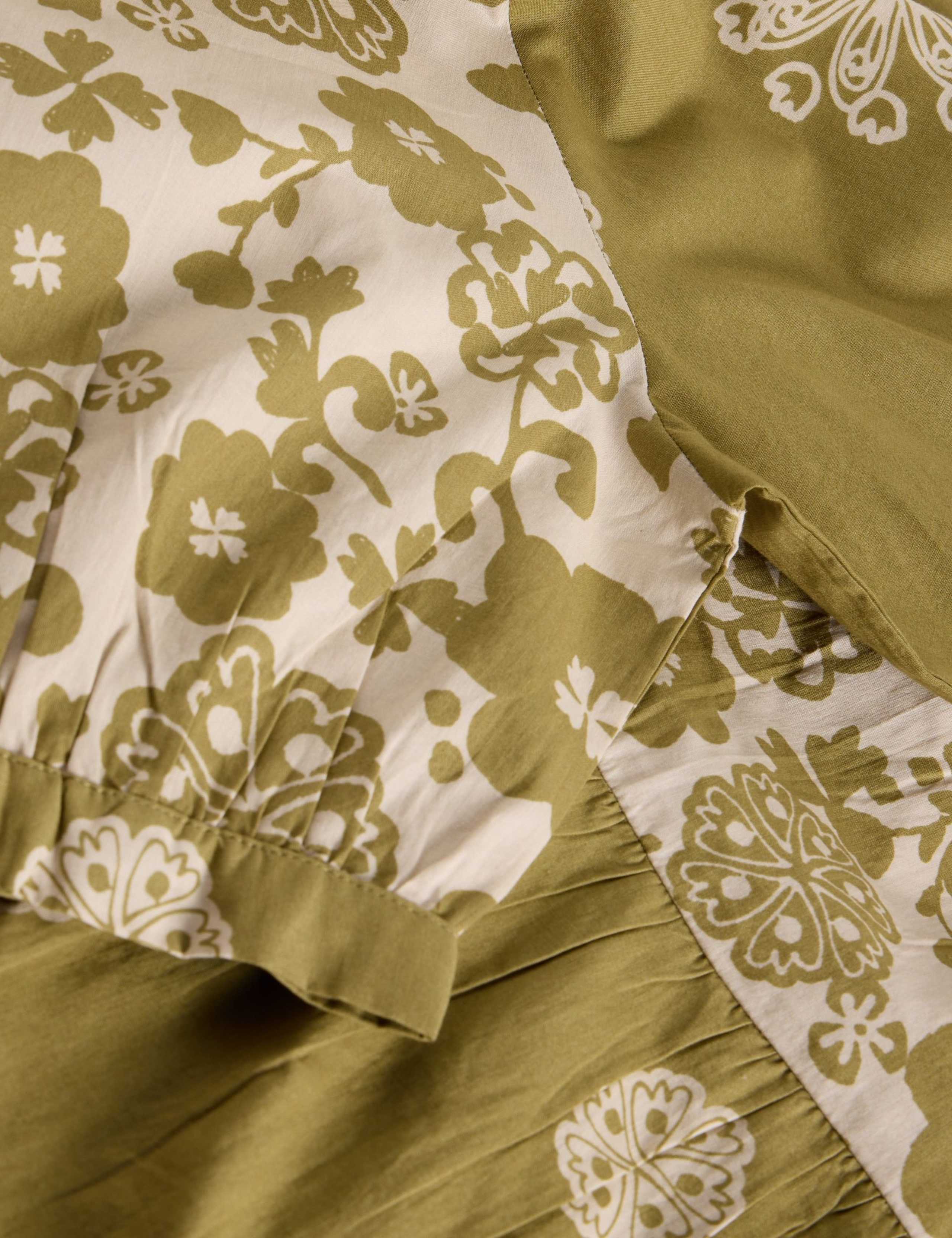 Pure Cotton Printed Midaxi Tiered Dress 5 of 6