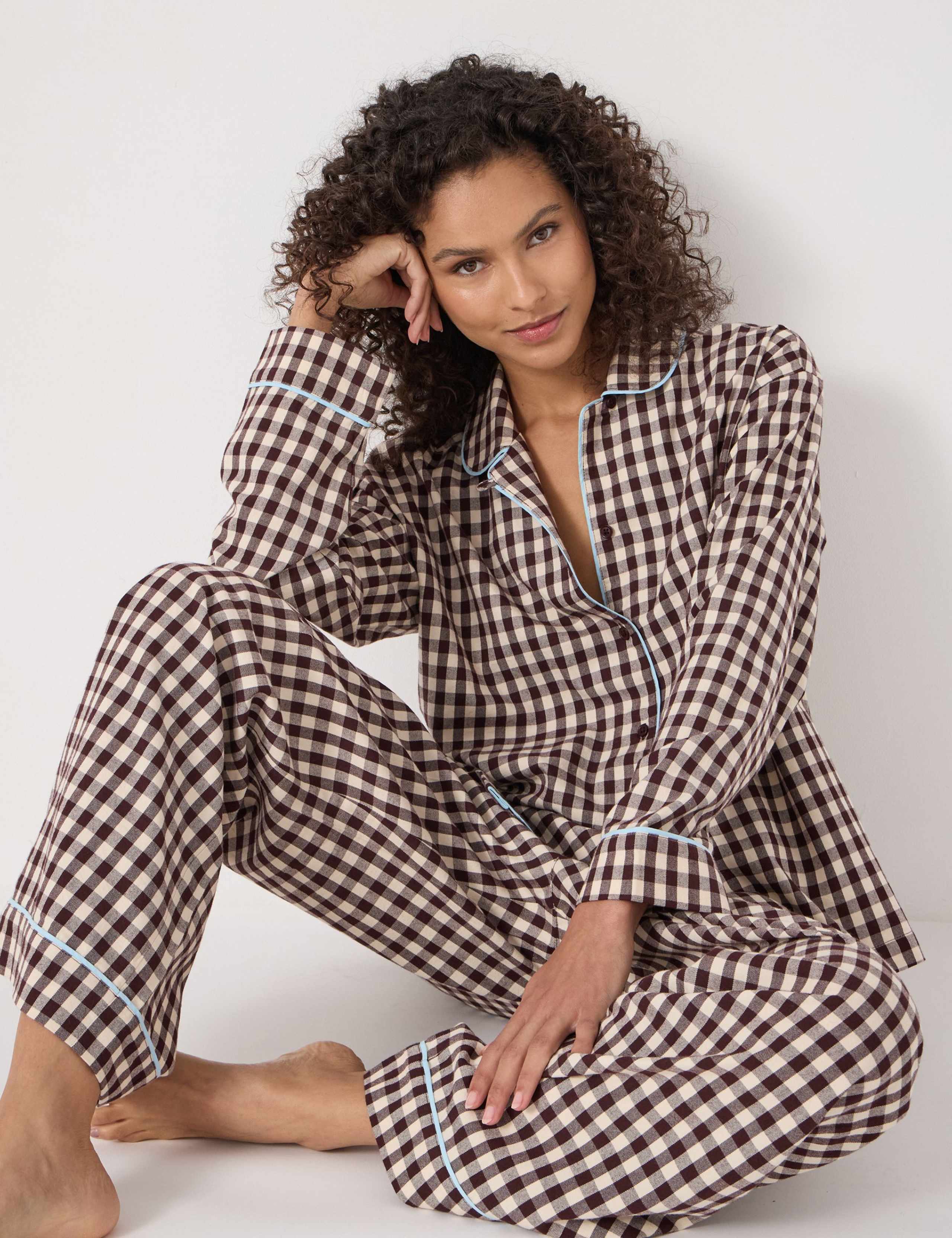 Cotton Rich Checked Pyjama Set 2 of 4