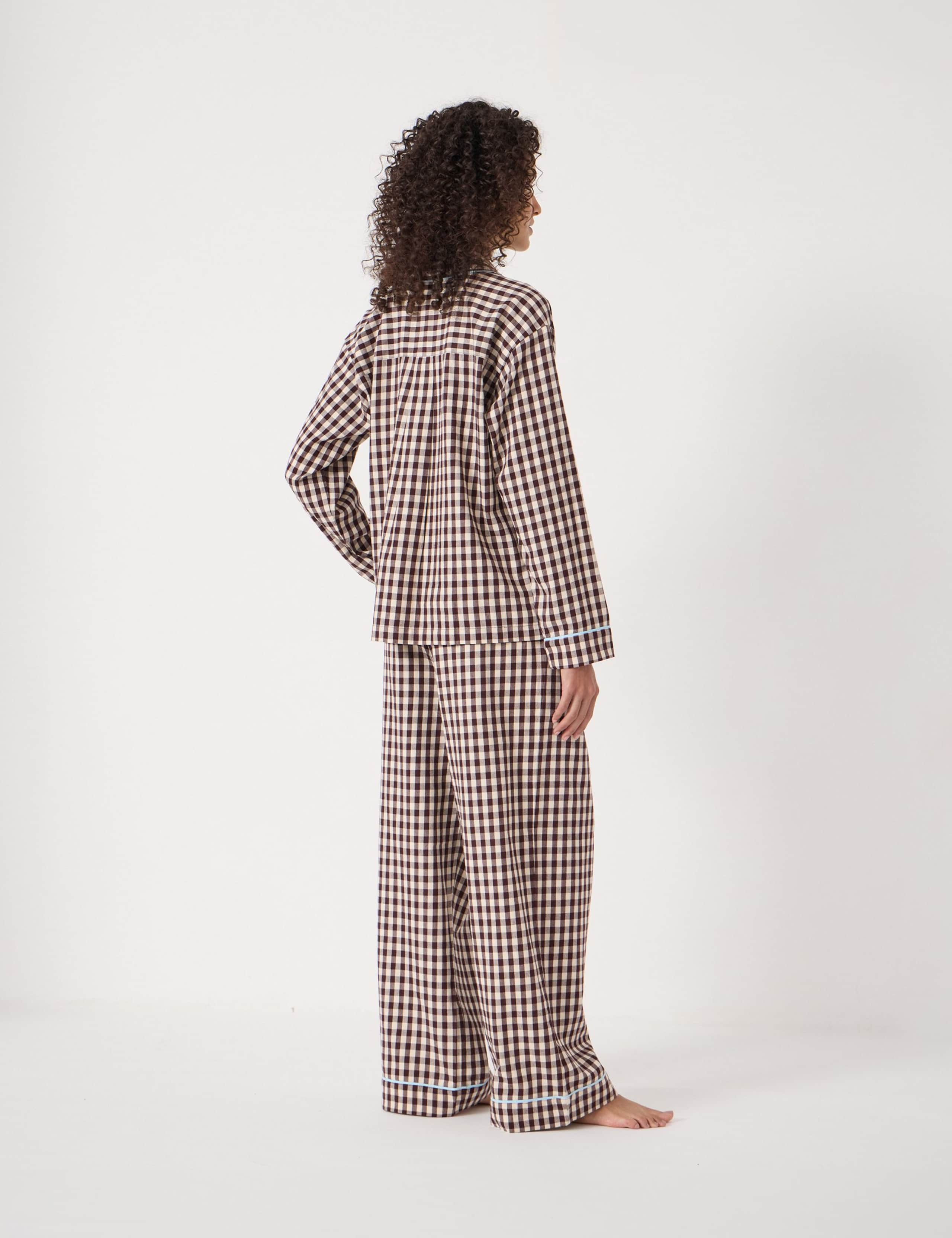 Cotton Rich Checked Pyjama Set 4 of 4