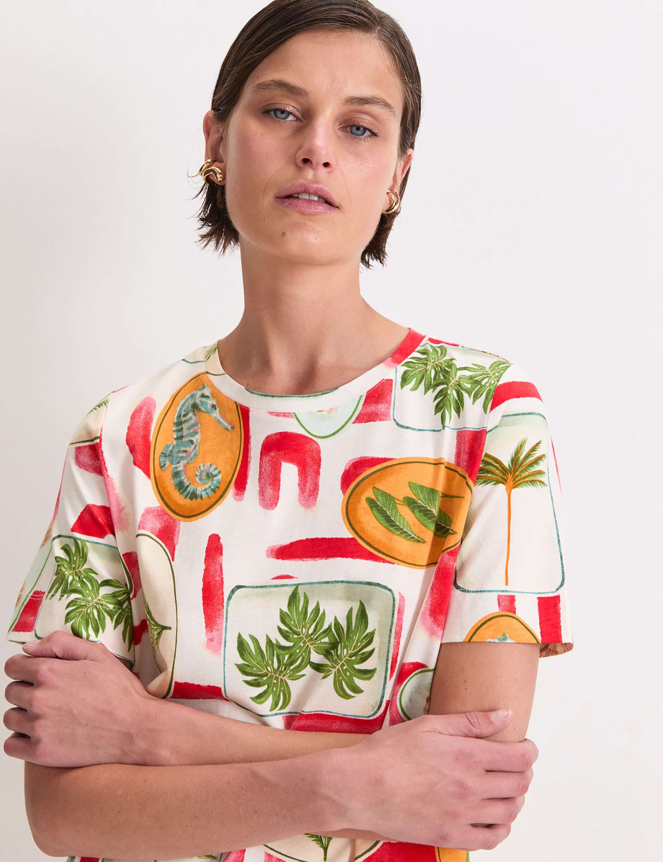 Mercerised Cotton Printed T-Shirt 4 of 6