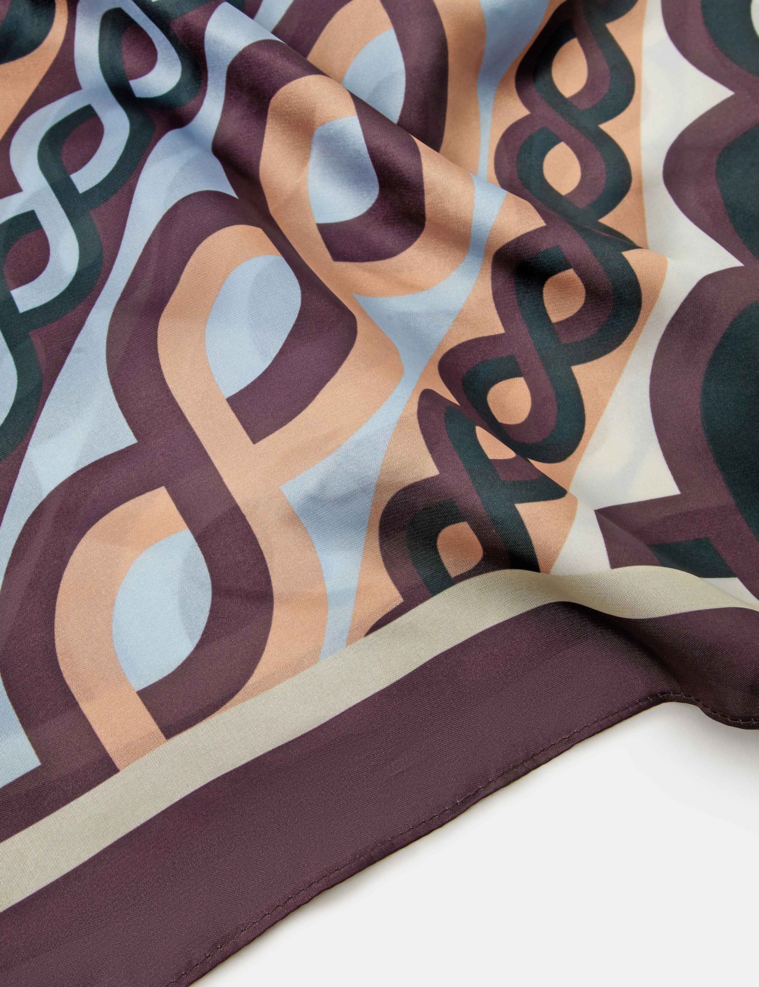 Satin Multi Link Square Scarf 3 of 3