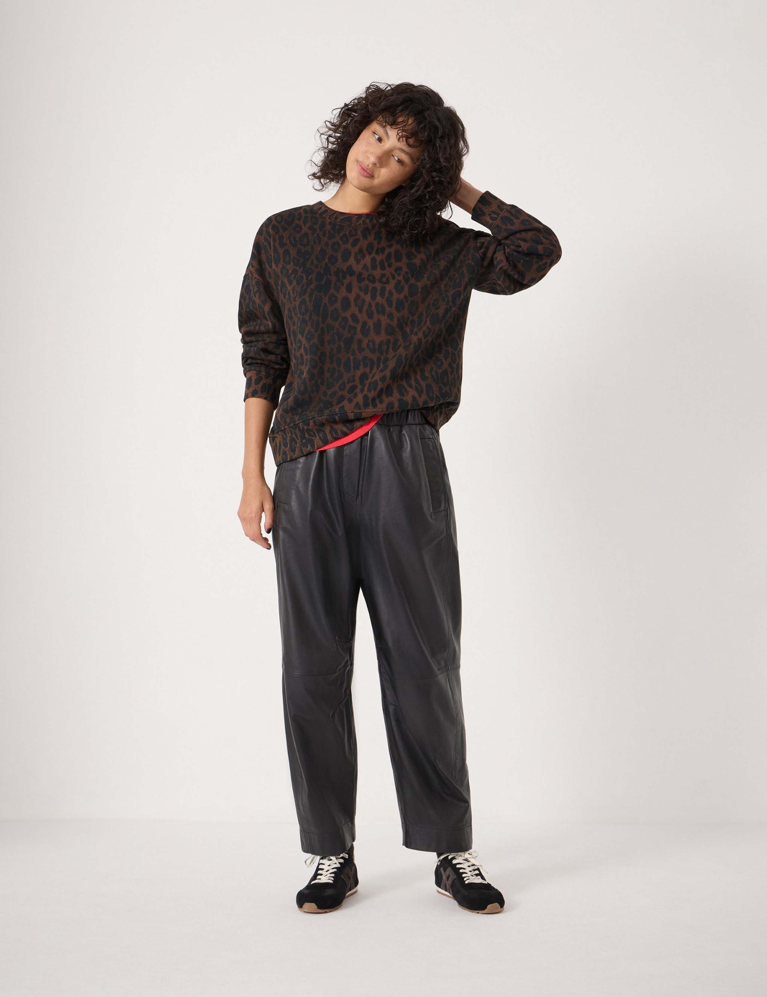 Pure Cotton Animal Print Sweatshirt 4 of 5