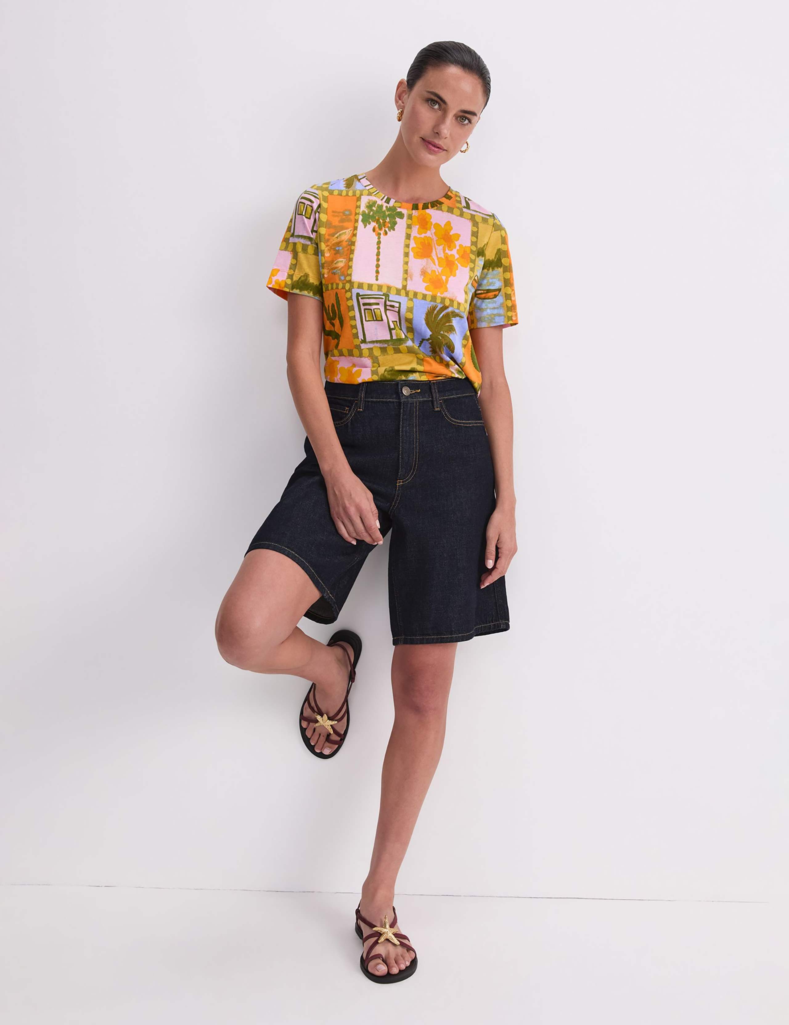 Pure Cotton Printed T-Shirt 6 of 7