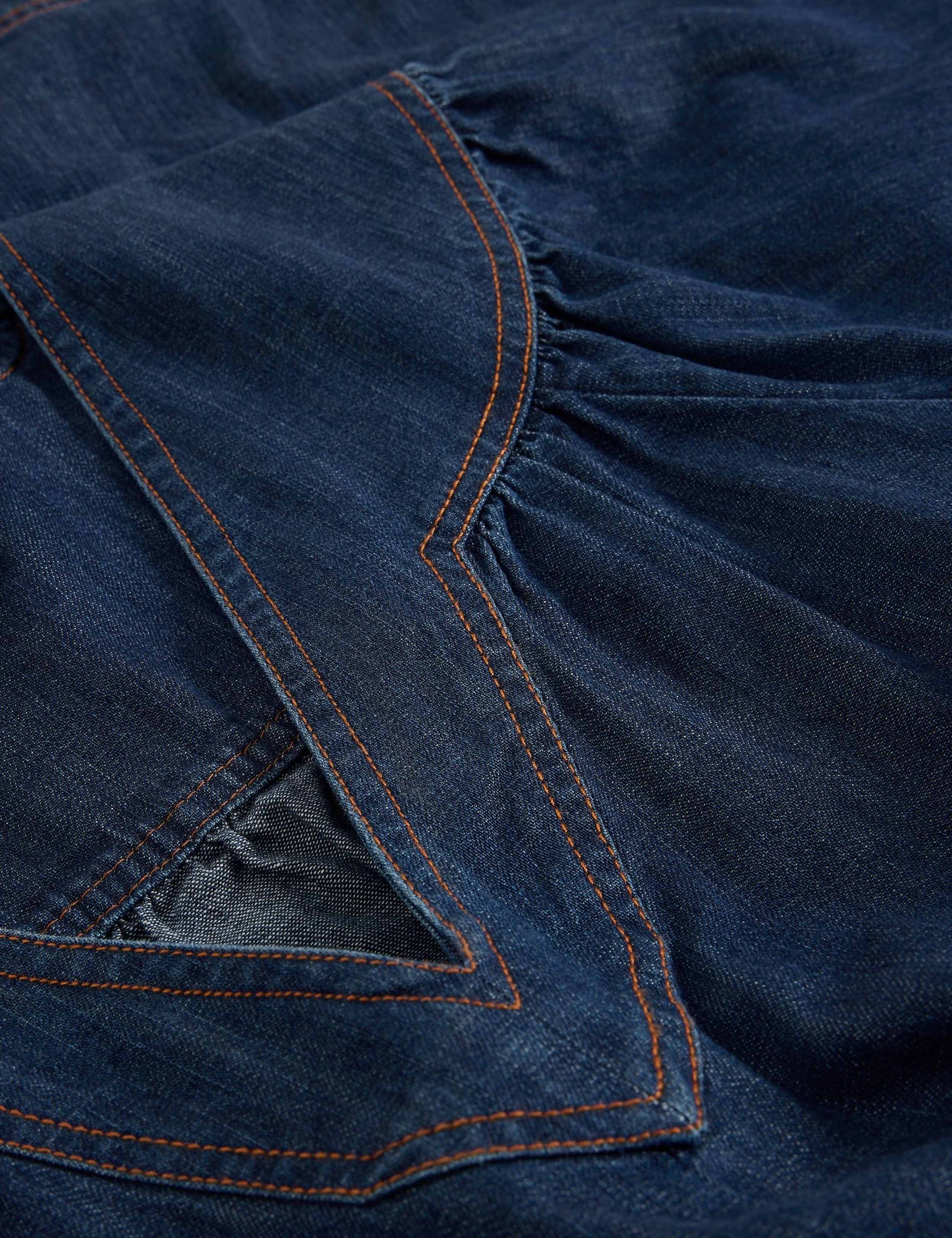 Denim Midi Waisted Dress 5 of 6