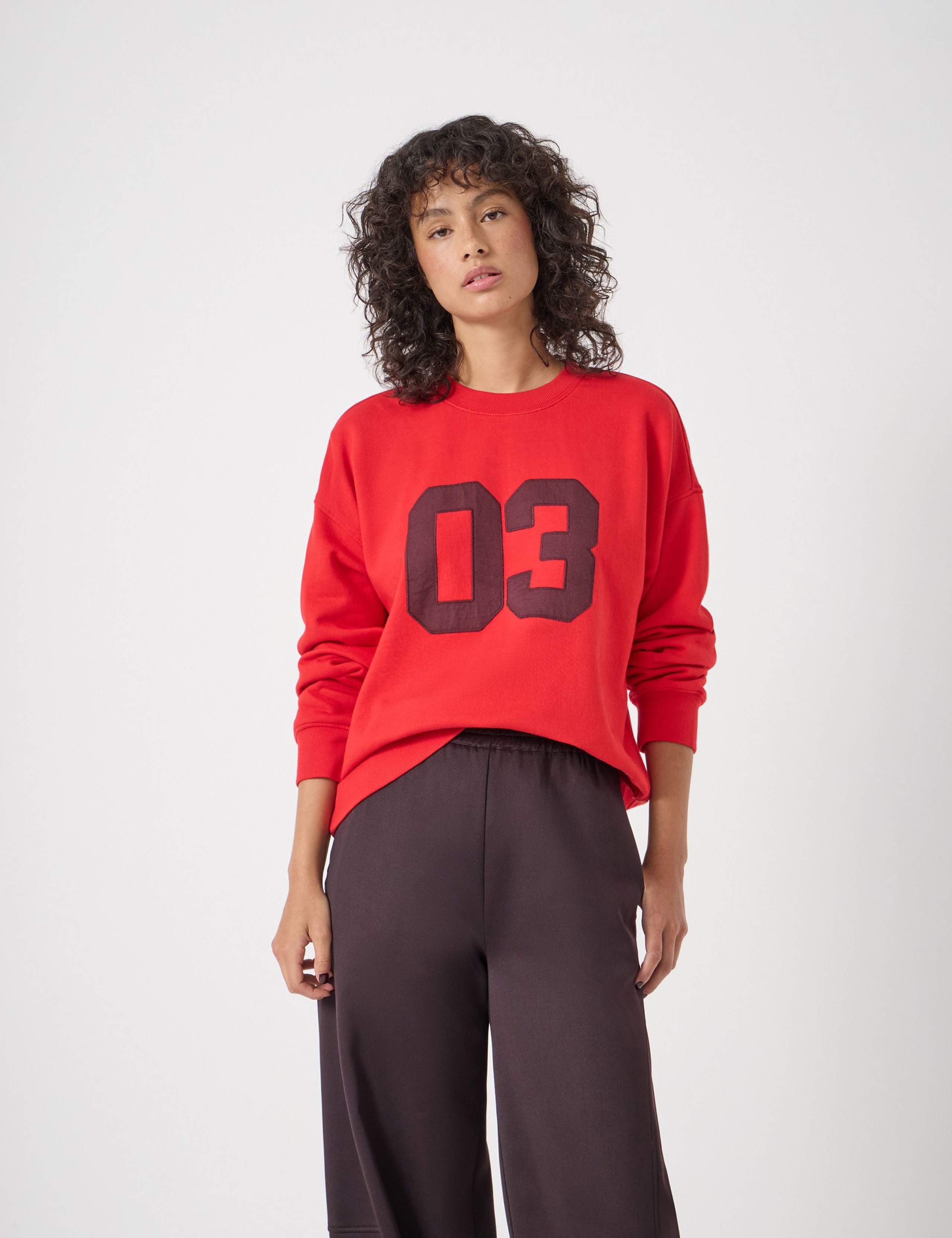 Pure Cotton Number Graphic Sweatshirt 1 of 5