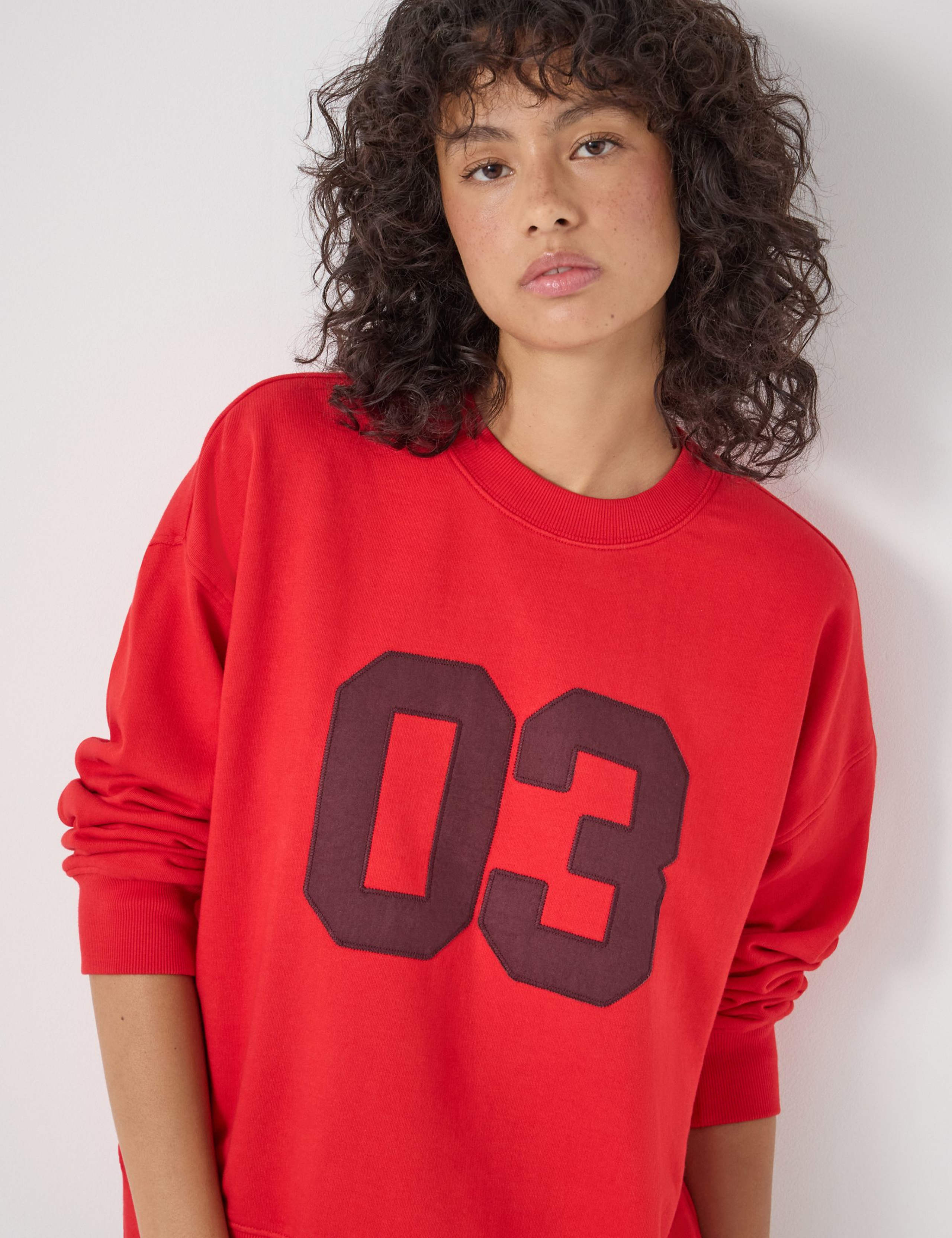 Pure Cotton Number Graphic Sweatshirt 5 of 5