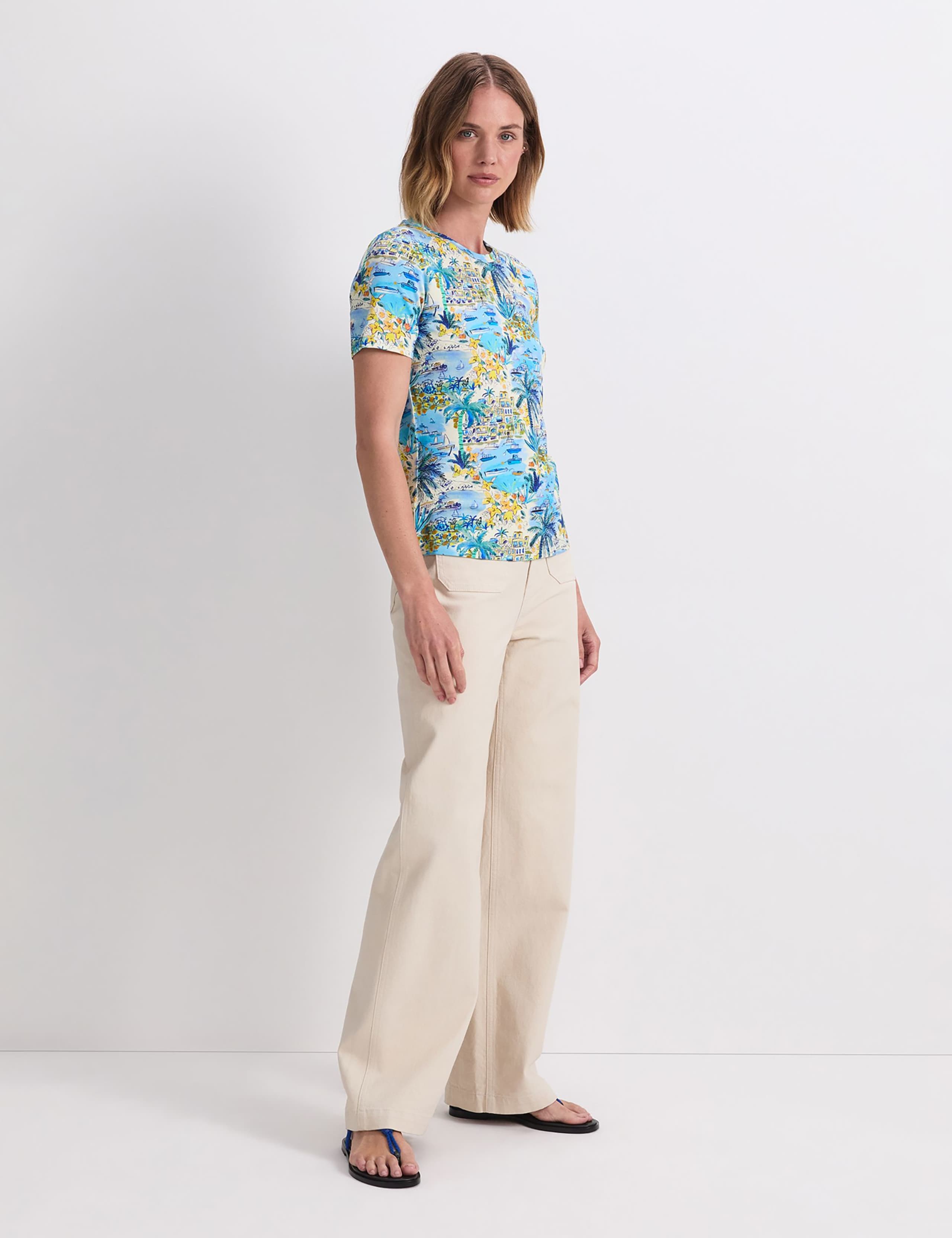 Printed Round Neck T-Shirt 2 of 6