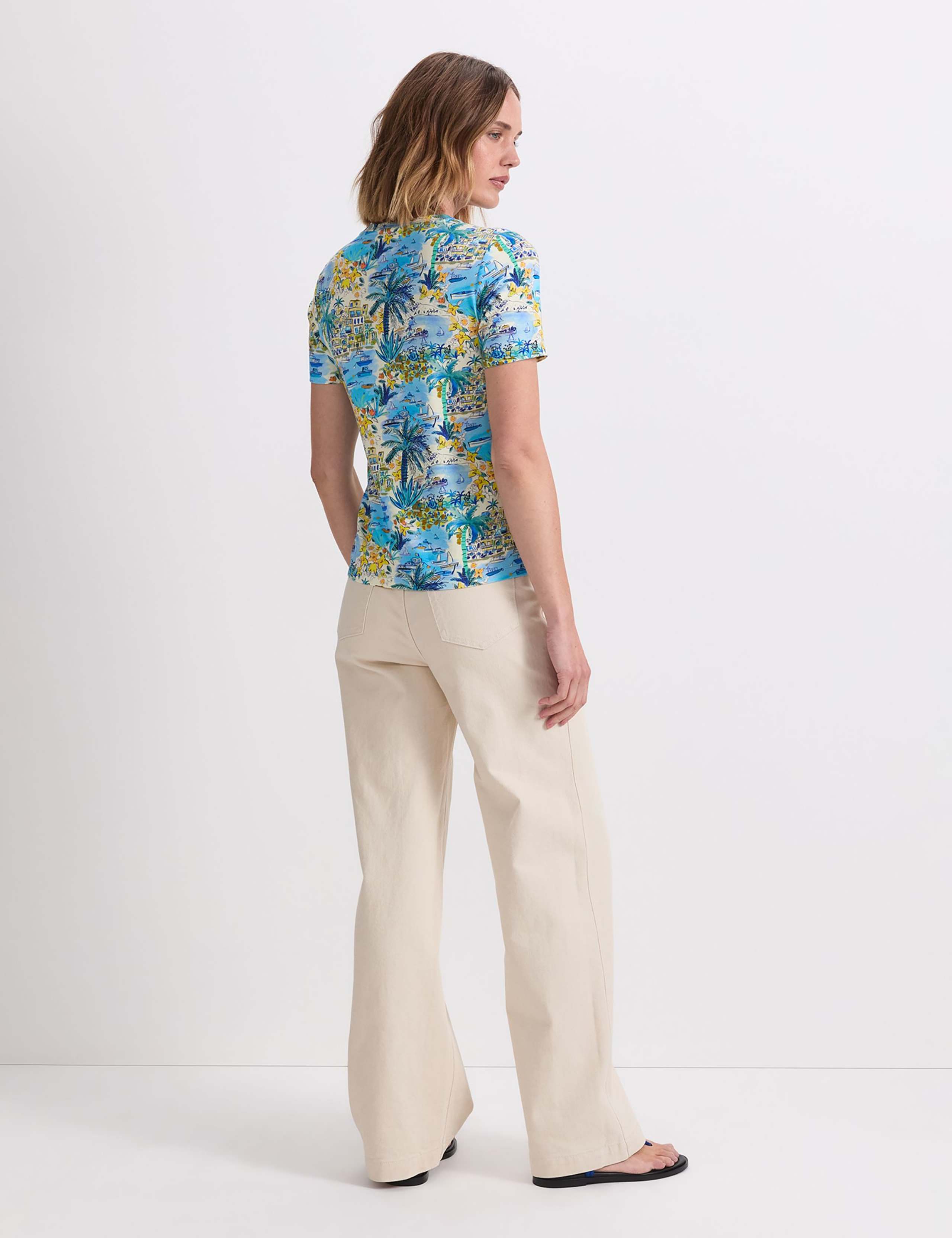 Printed Round Neck T-Shirt 3 of 6