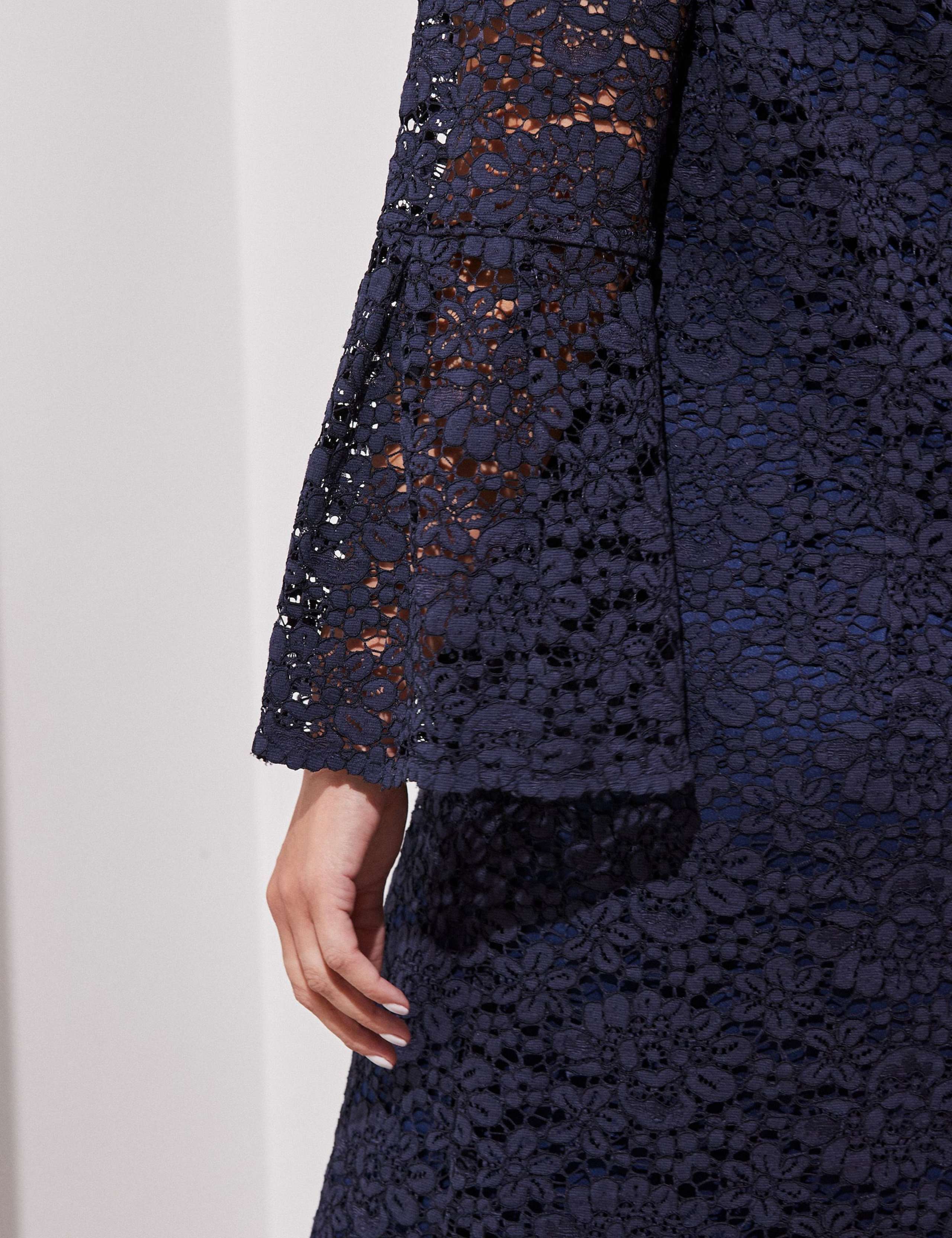 Cotton Rich Lace V-Neck Tea Dress 4 of 4