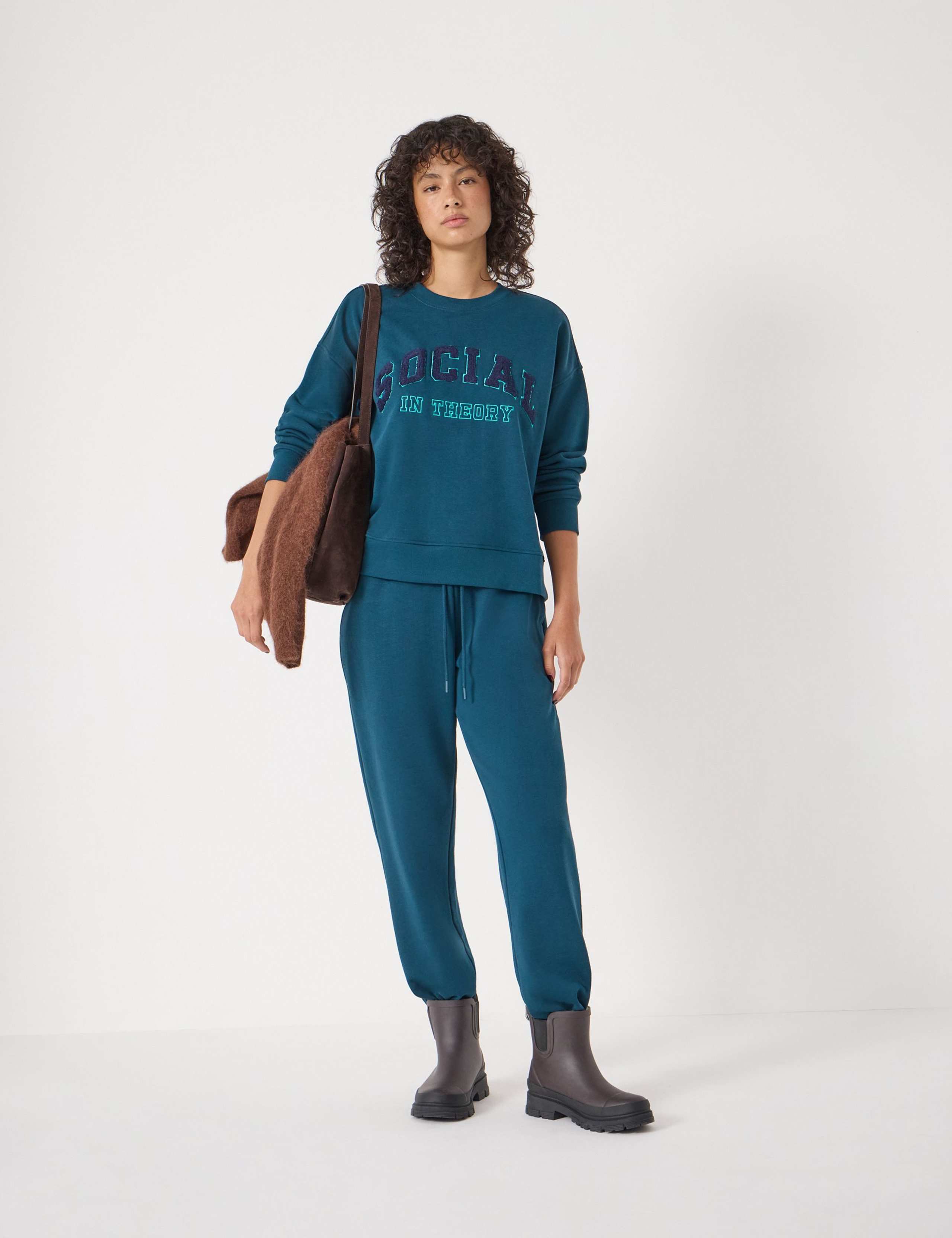 Cotton Rich Slogan Graphic Sweatshirt 3 of 5