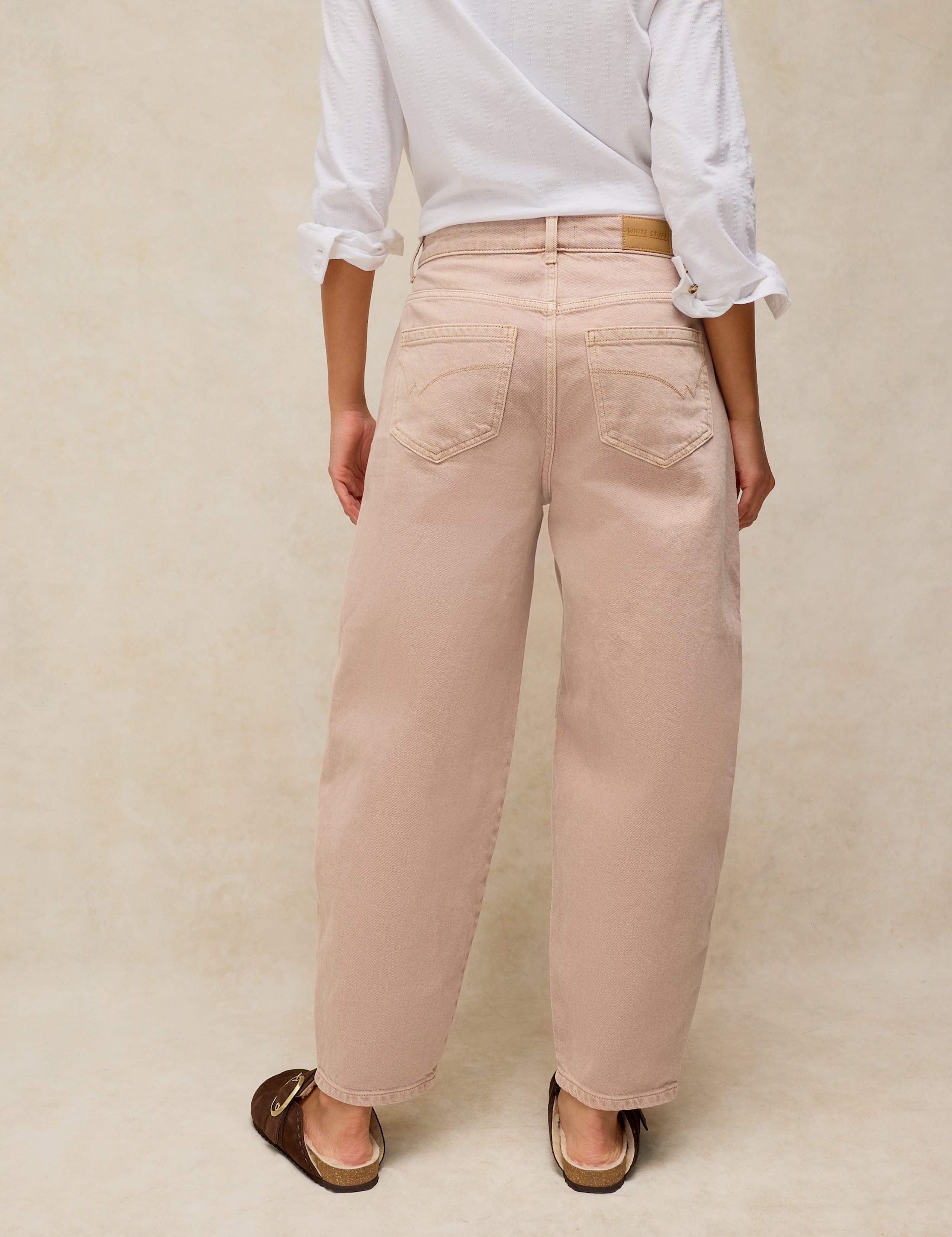 Mid Rise Embroidered Barrel Jeans 3 of 6