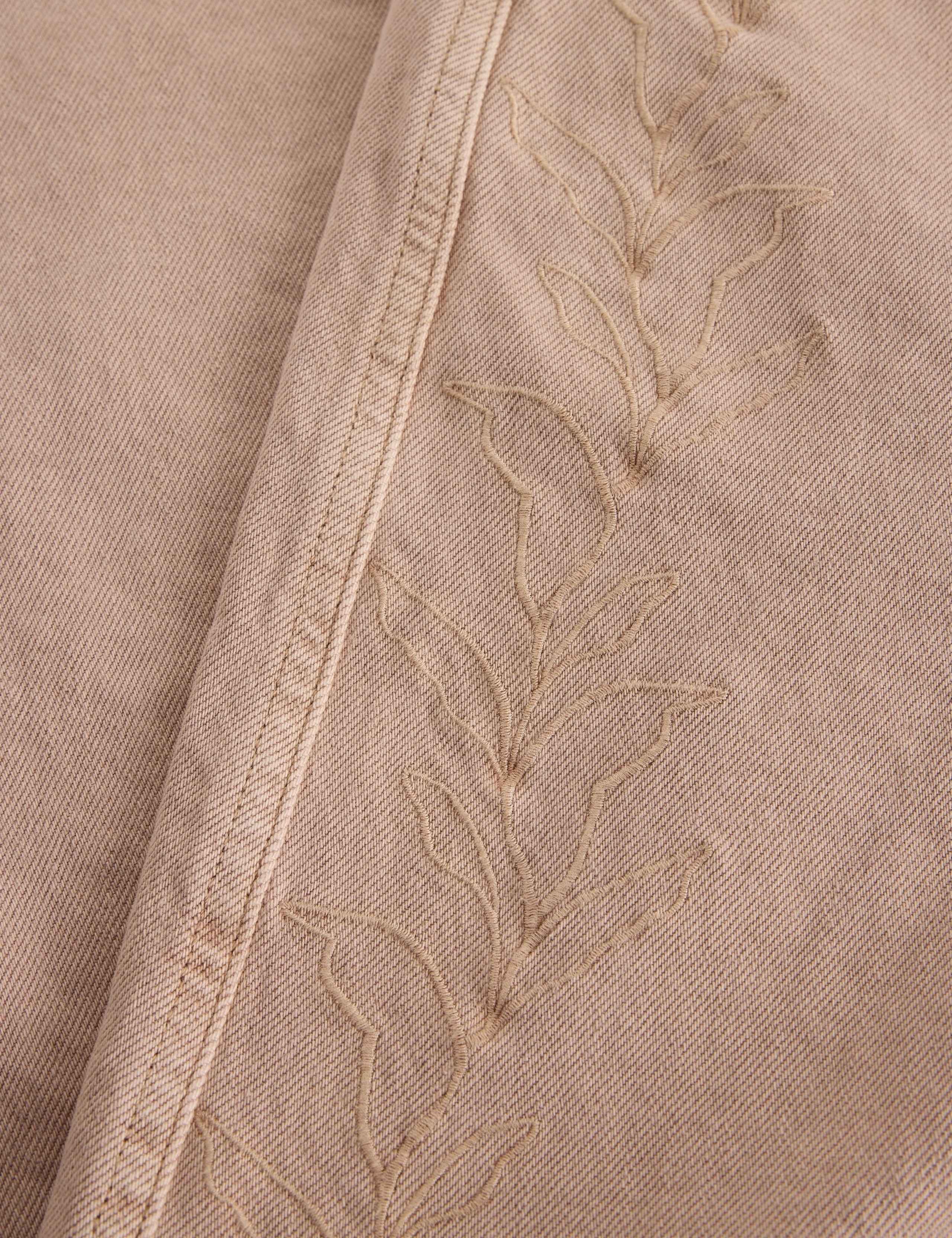 Mid Rise Embroidered Barrel Jeans 6 of 6
