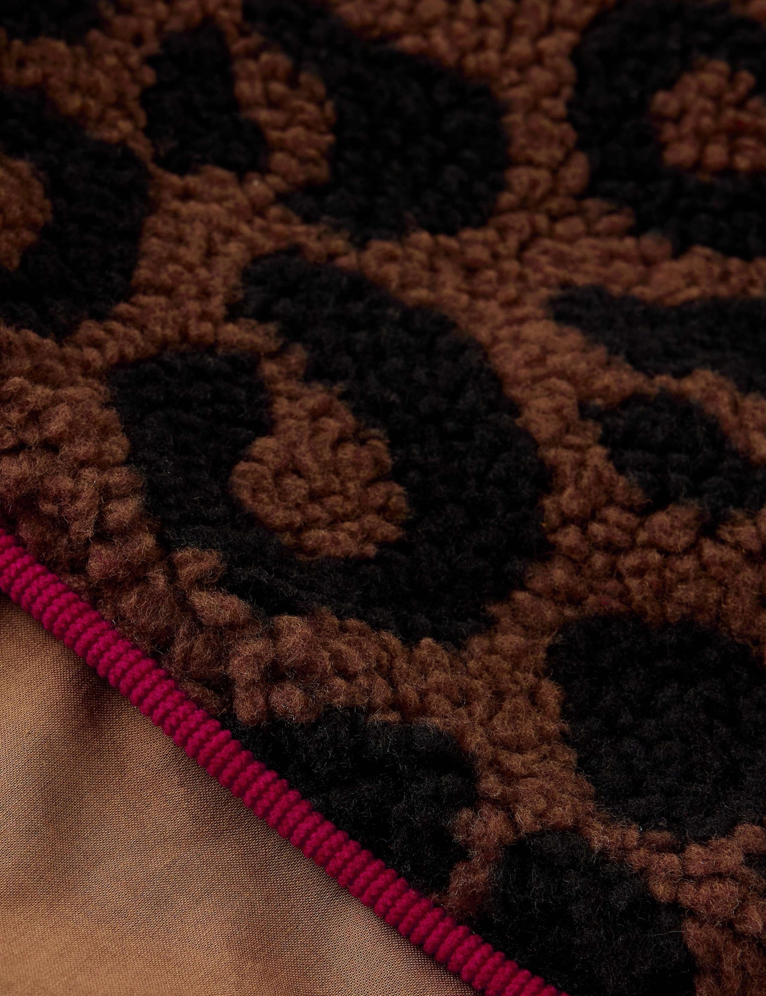 Borg Leopard Print Scarf 3 of 3