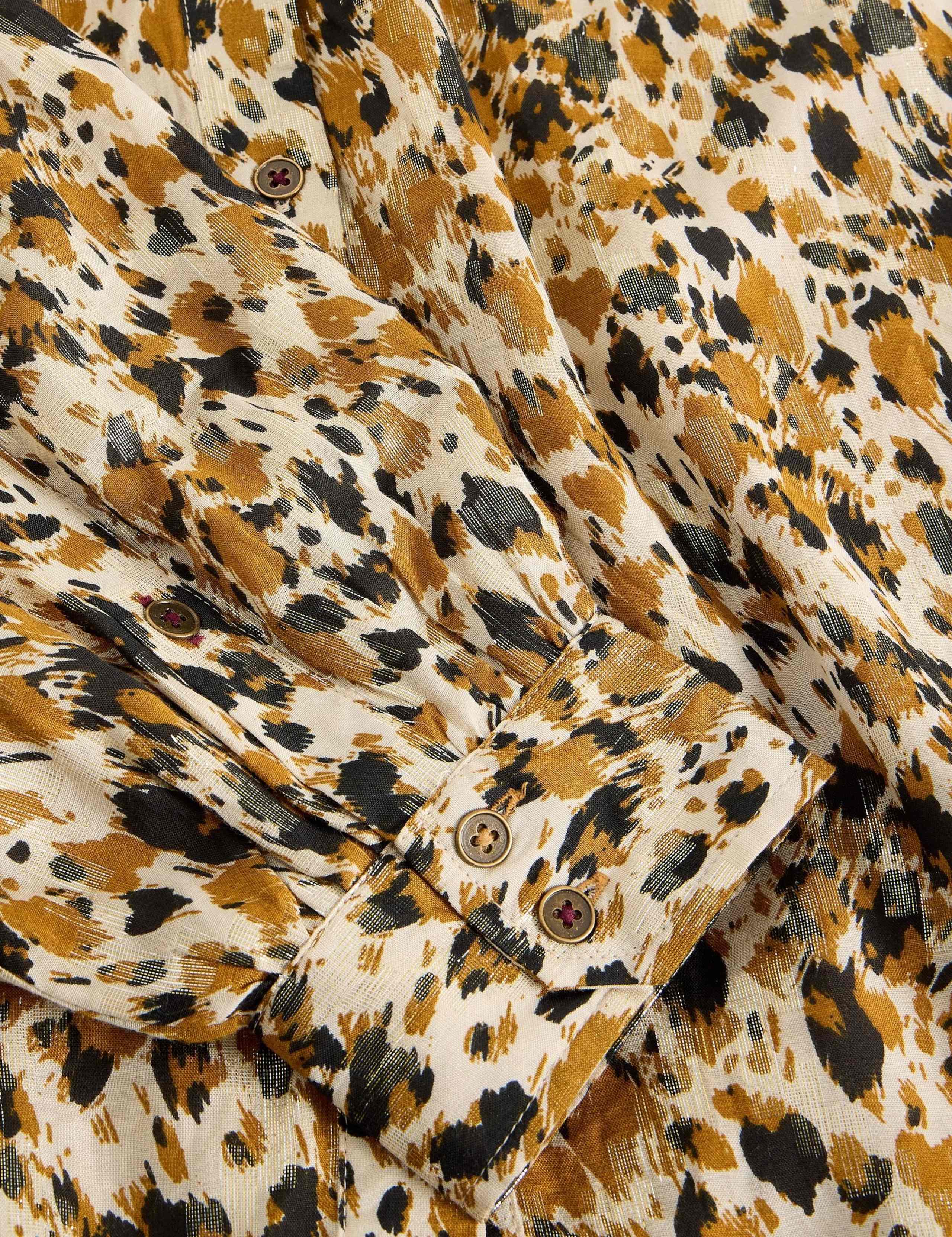 Metallic Printed Button Through Blouse 6 of 6