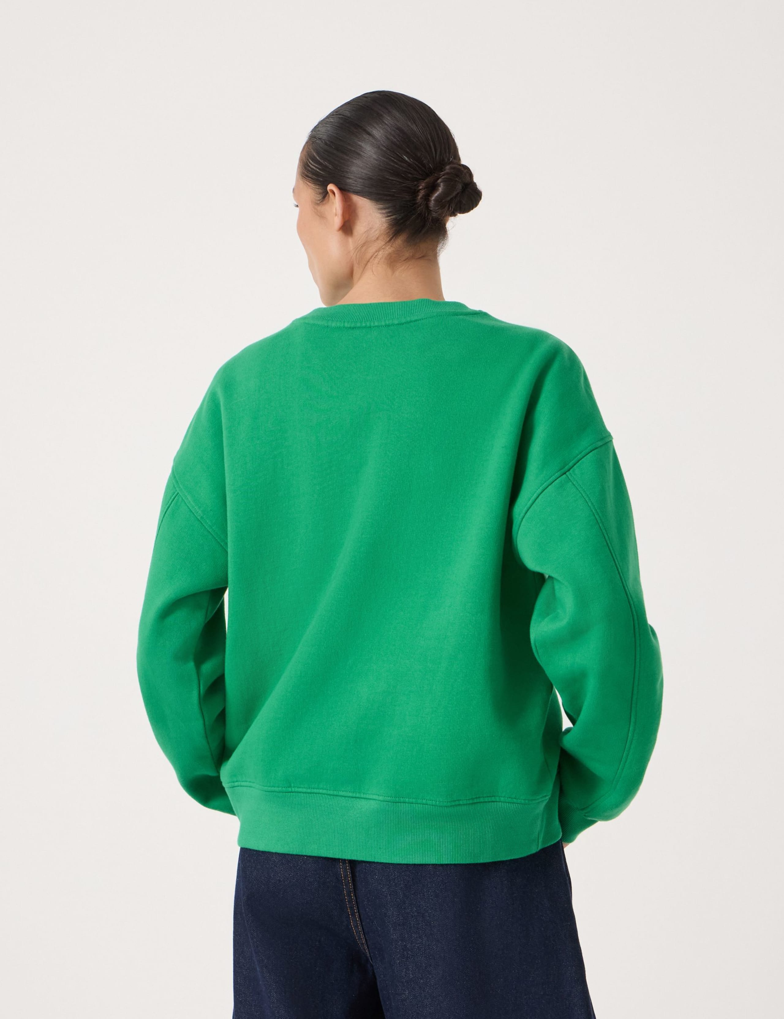 Pure Cotton Social Slogan Graphic Sweatshirt 4 of 4