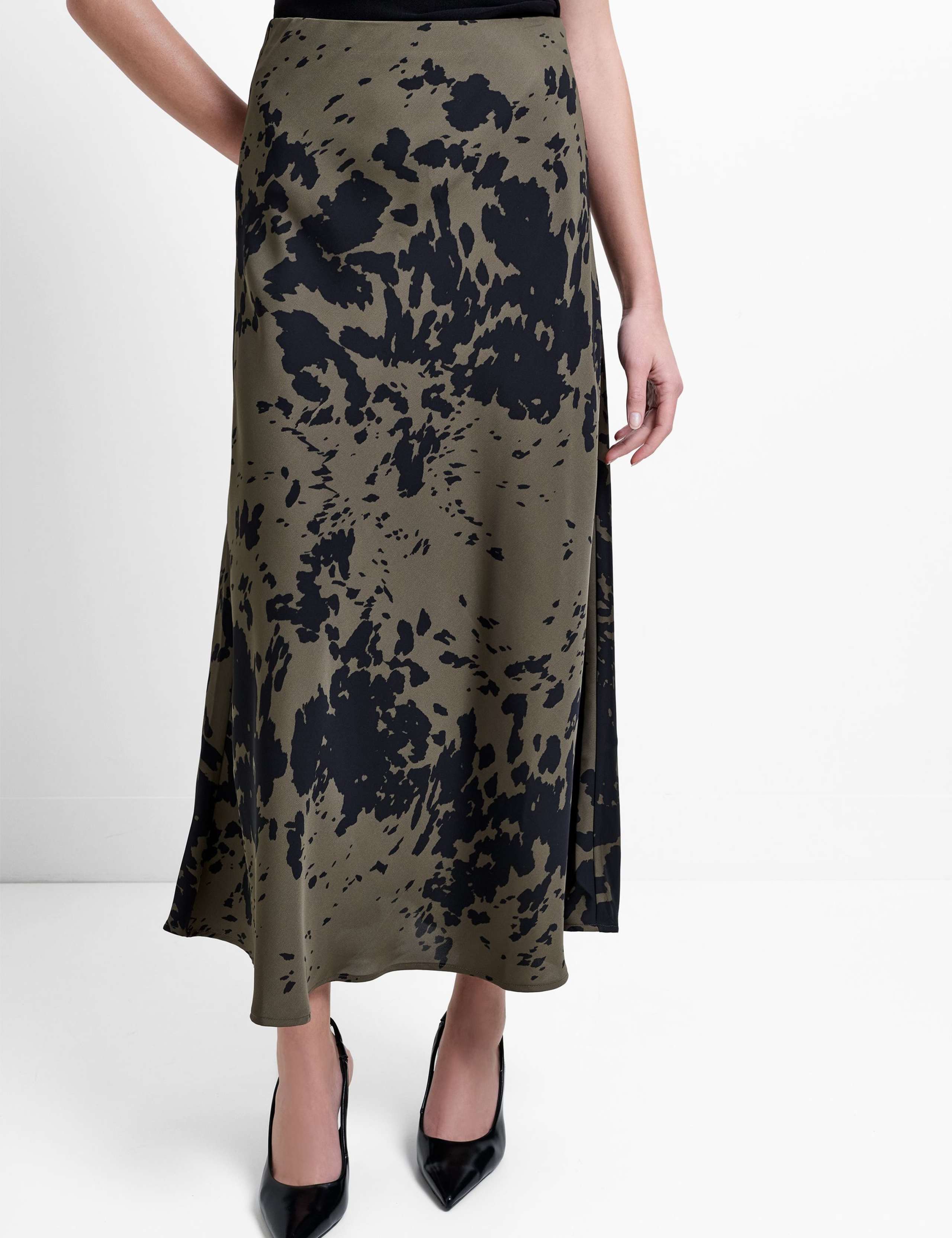 Printed Midi Slip Skirt 3 of 5