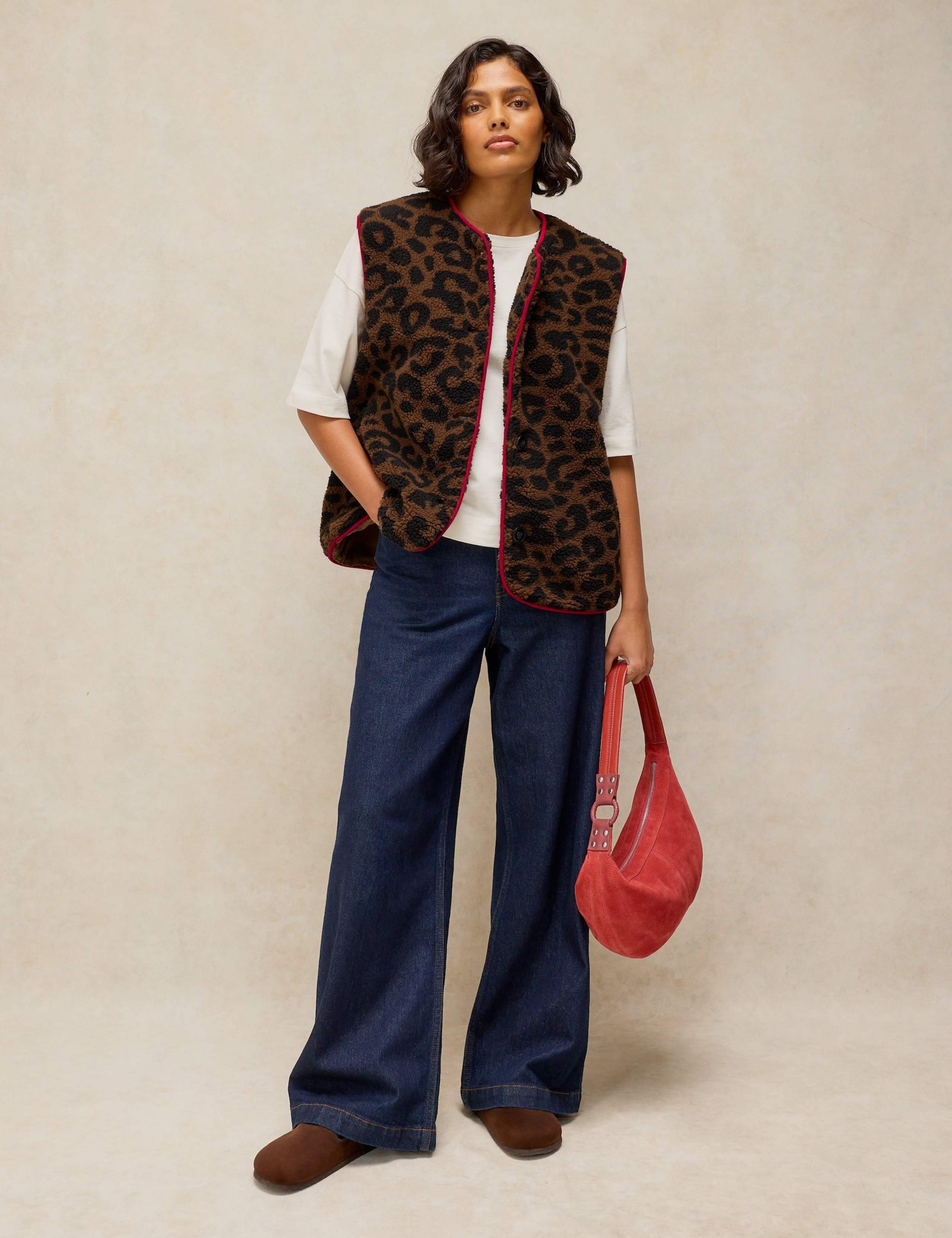 Borg Animal Print Gilet 4 of 6