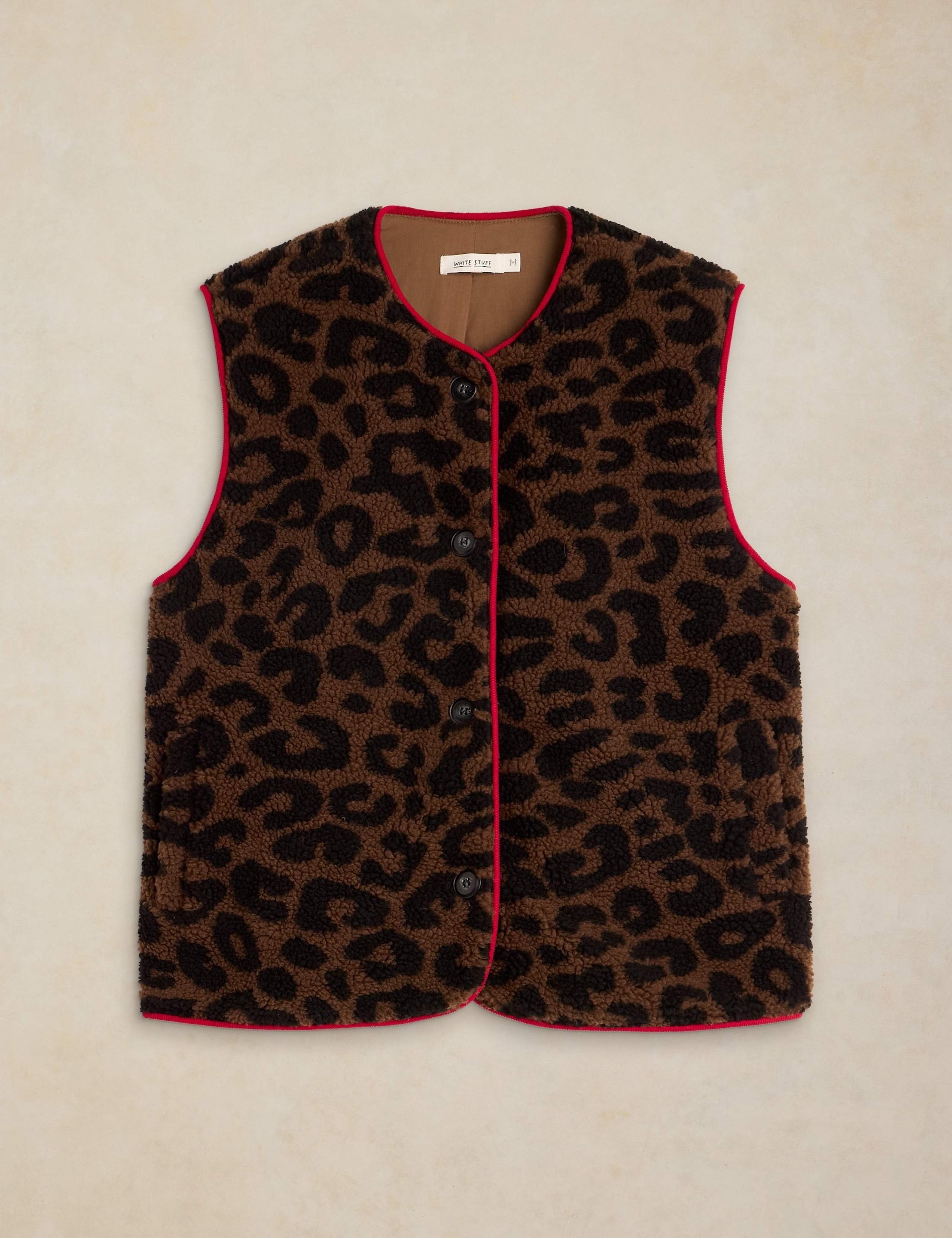 Borg Animal Print Gilet 2 of 6