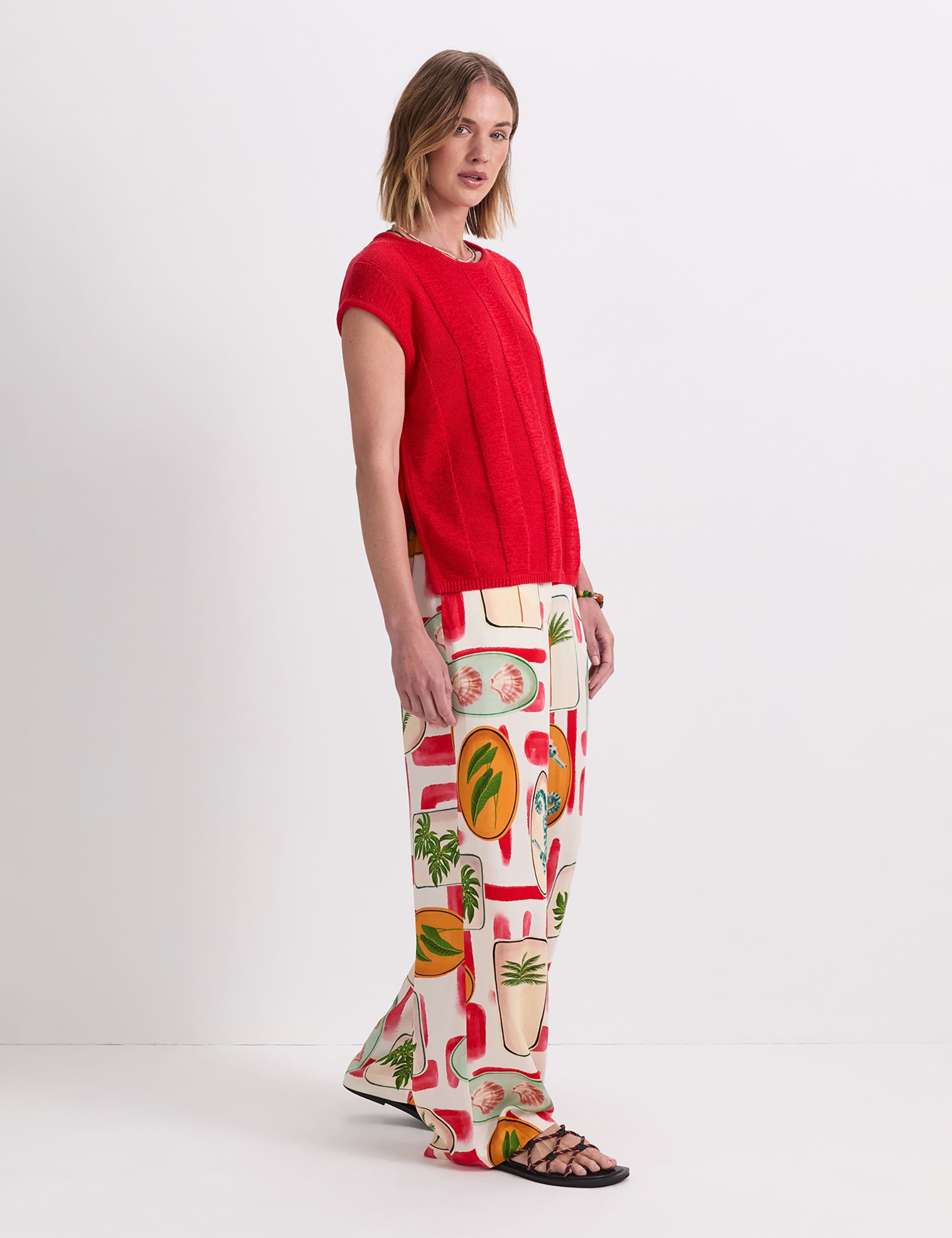 Cotton Blend Knitted Vest 2 of 6