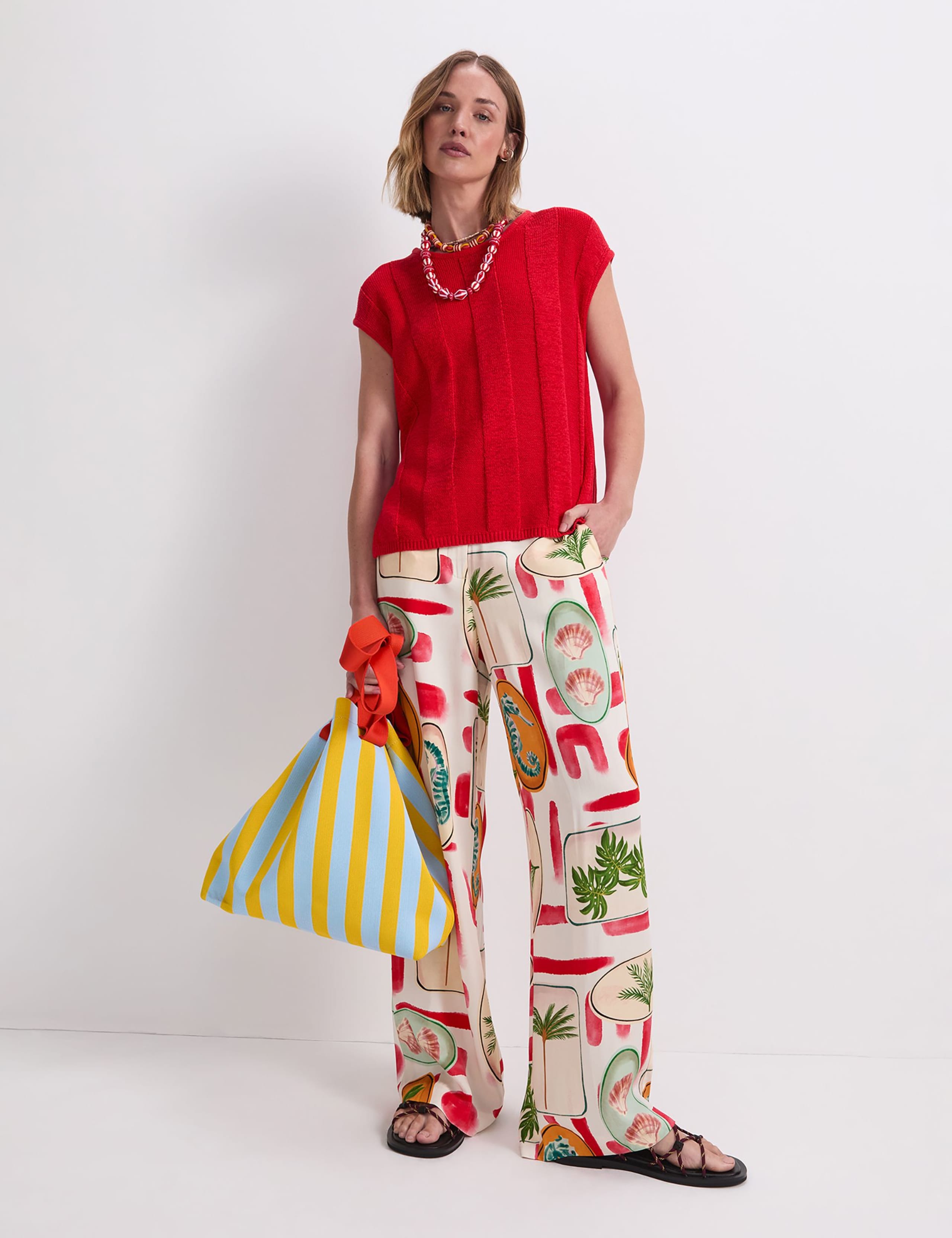 Cotton Blend Knitted Vest 4 of 6