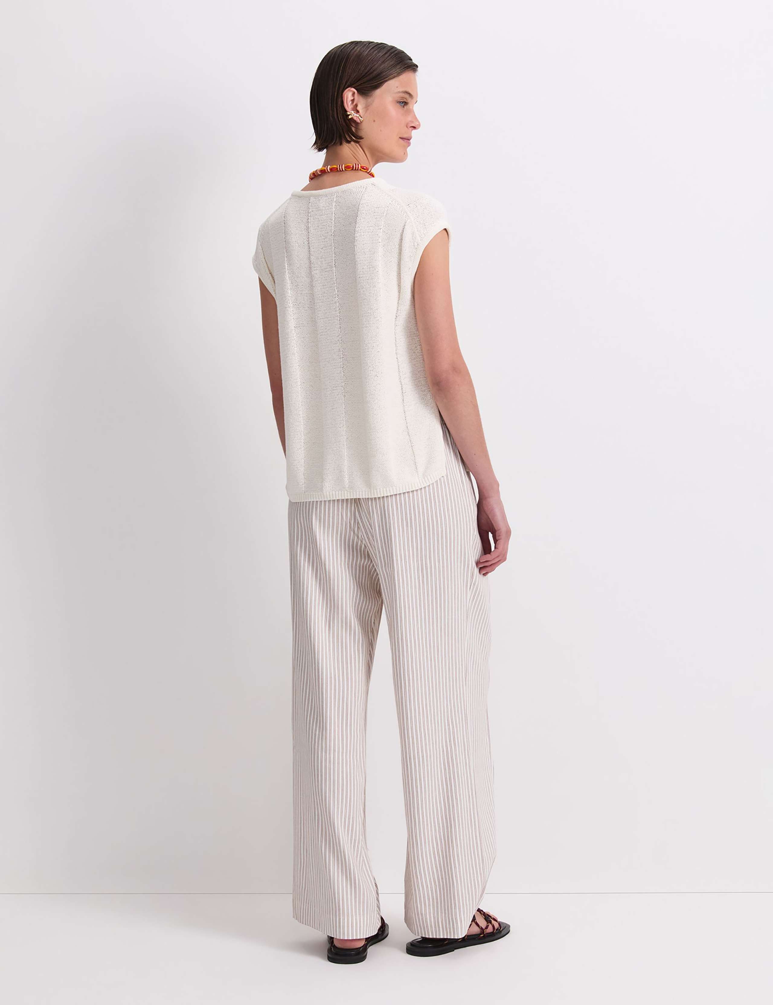 Cotton Blend Knitted Vest 2 of 5