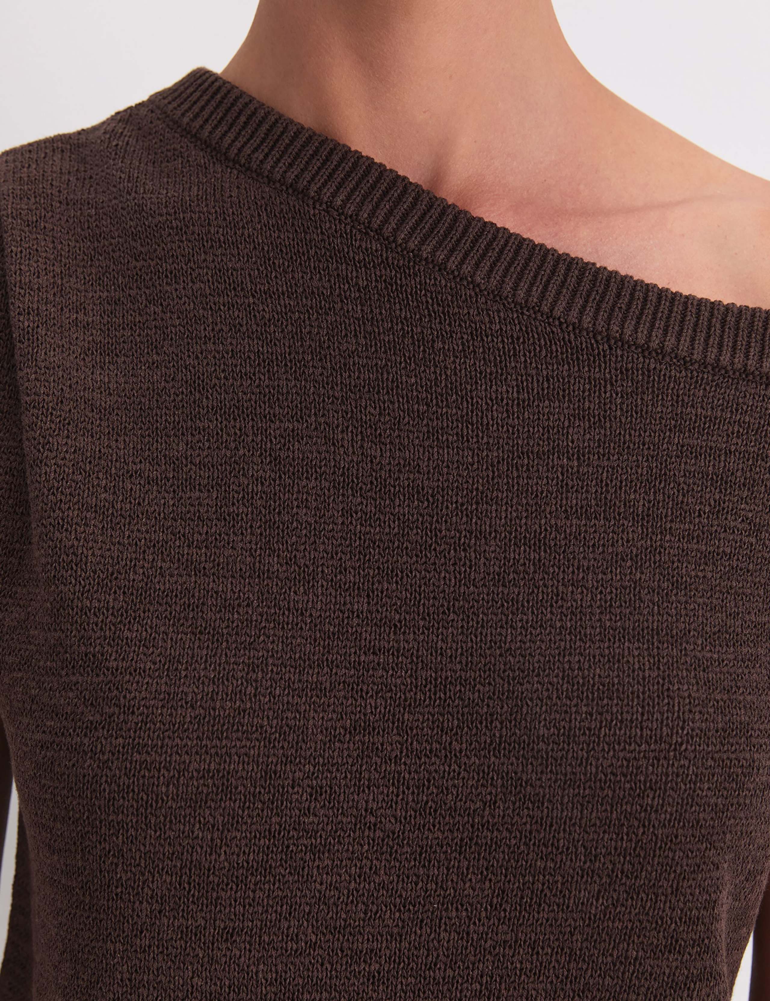 Cotton Blend Textured Knitted Top 7 of 7