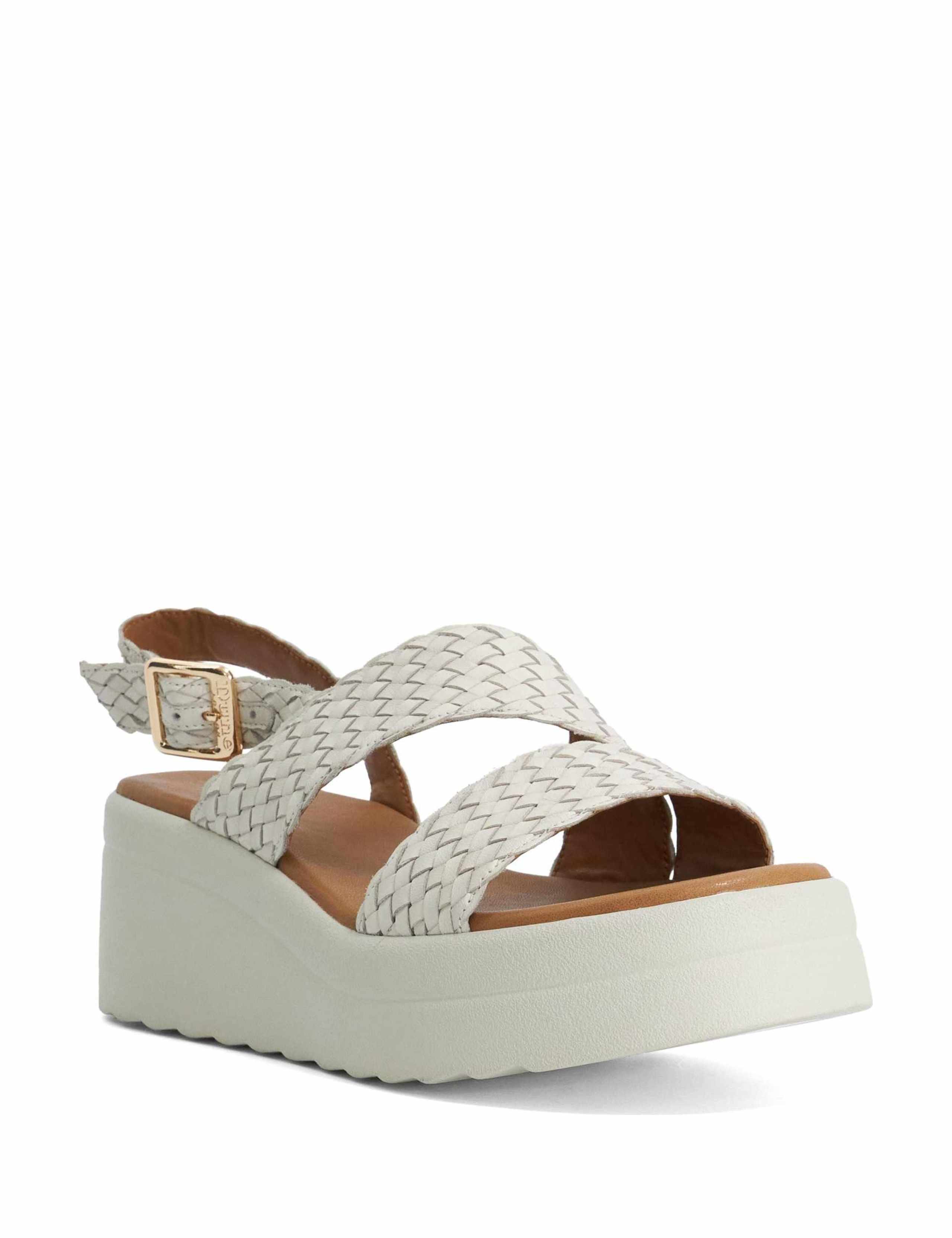 Wide Fit Woven Strappy Buckle Sandals 2 of 5