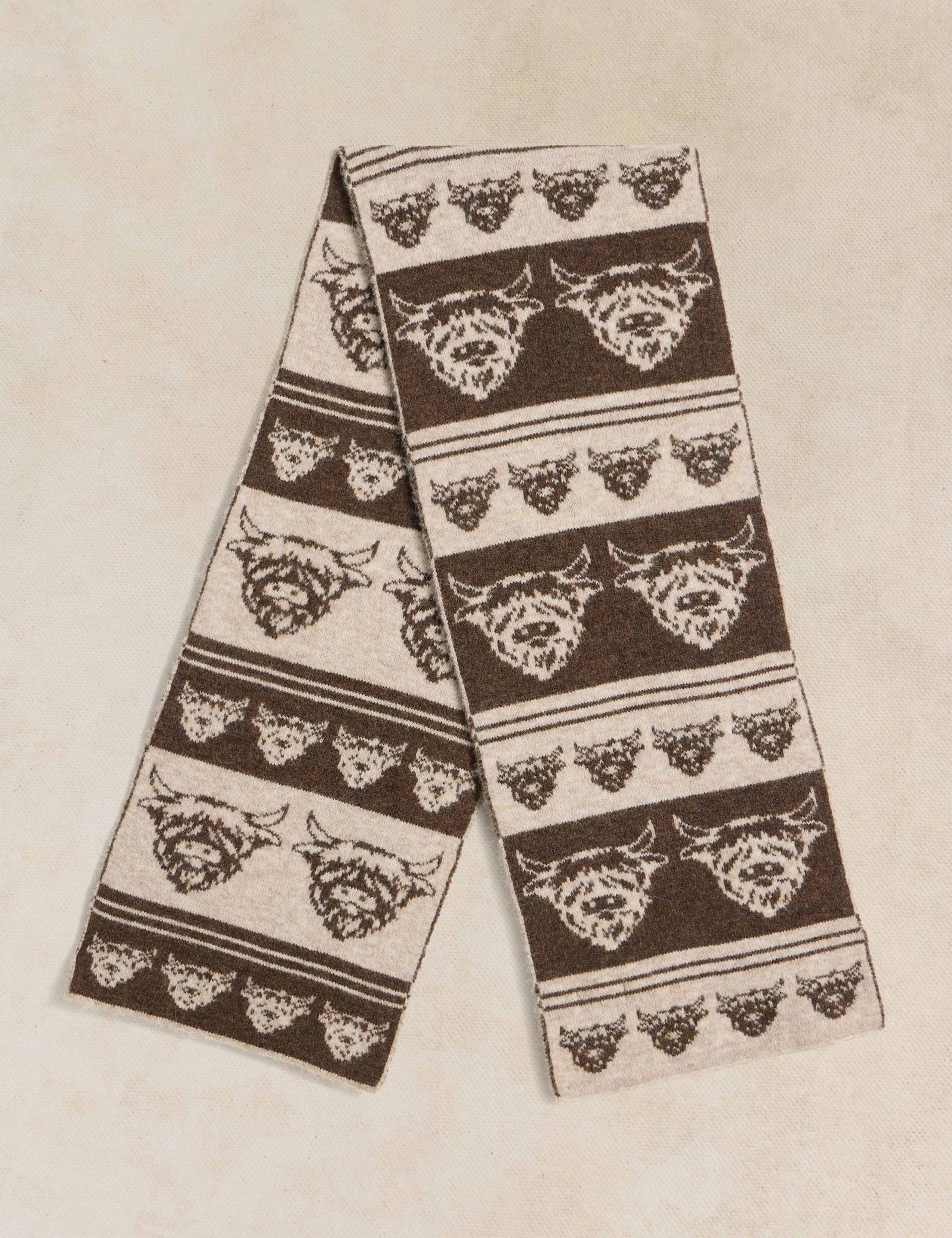 Cow Print Jacquard Scarf 2 of 3