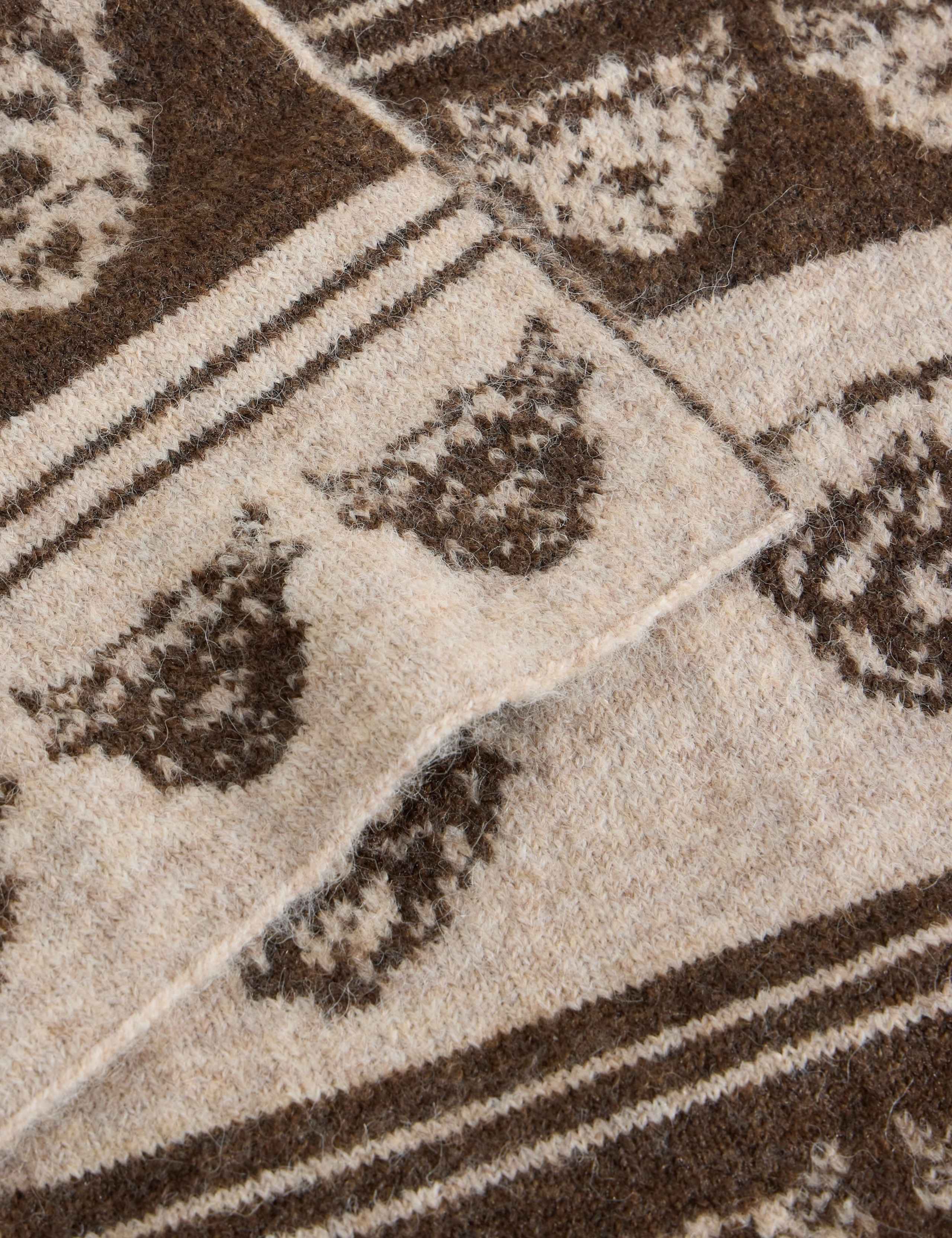 Cow Print Jacquard Scarf 3 of 3